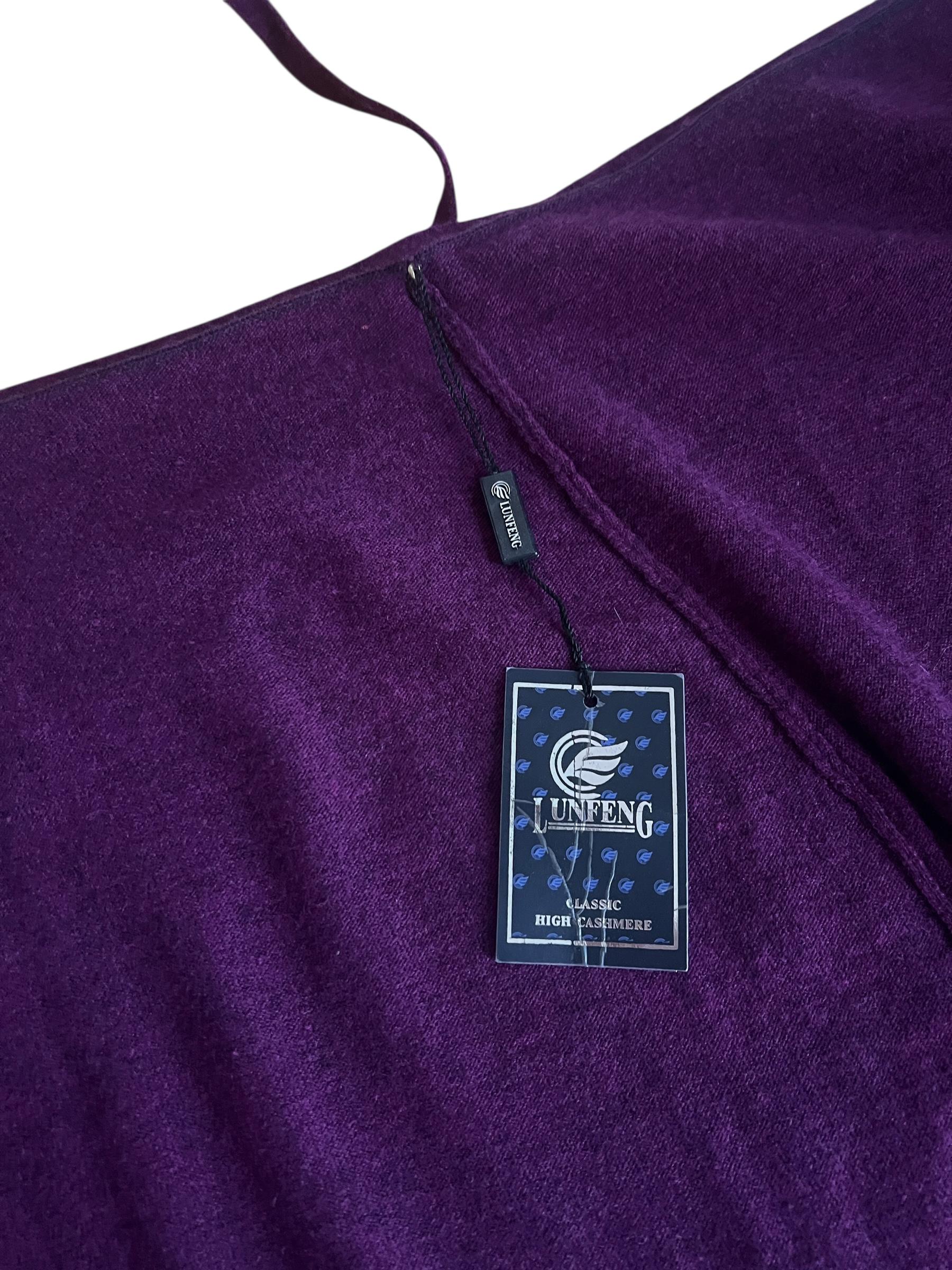 Gonna pareo viola in Cashmere