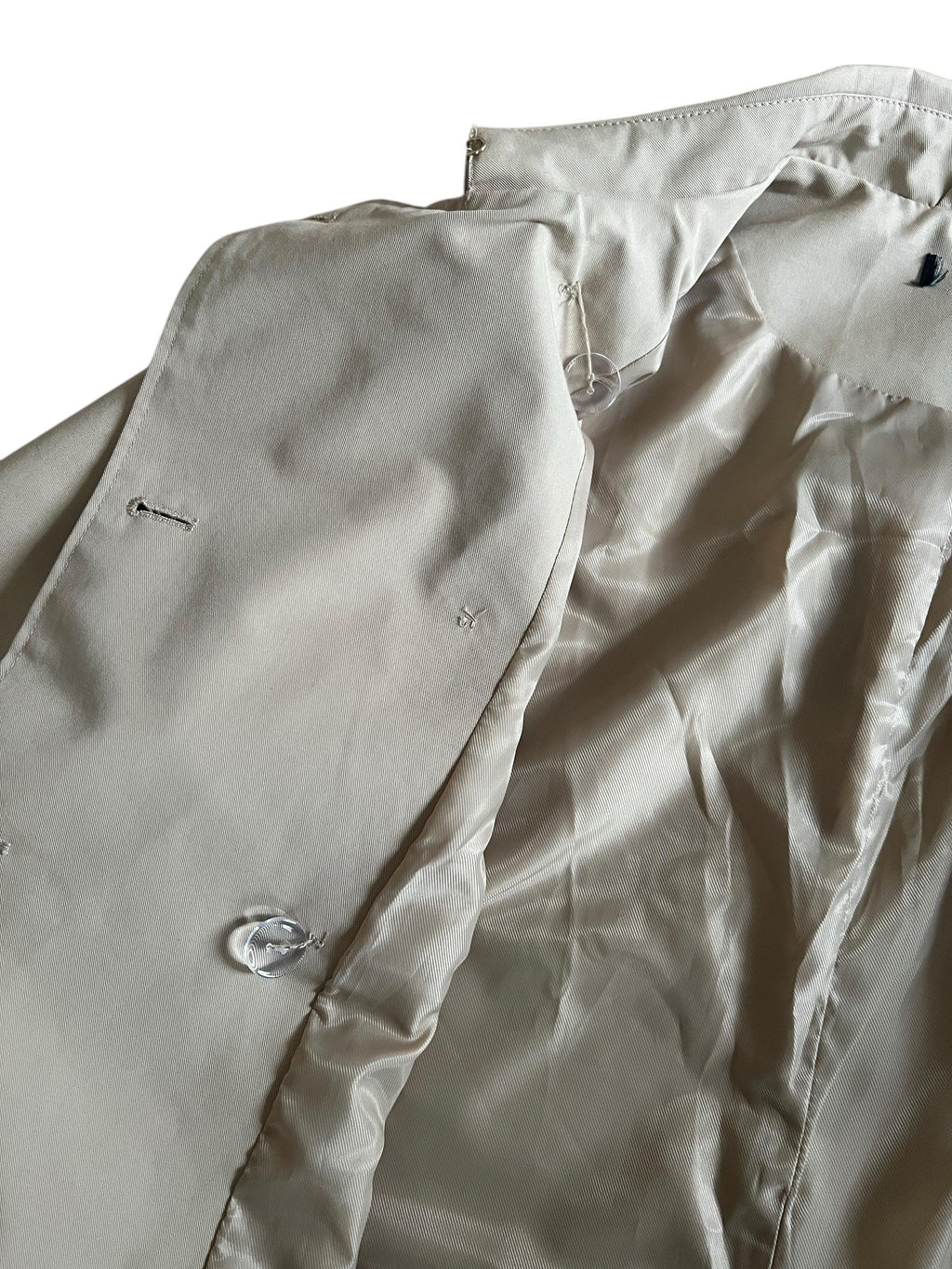 Trench ampio beige primaverile