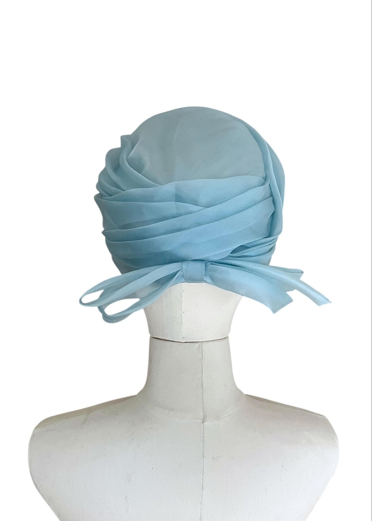Cappello vintage anni '50 color azzurro