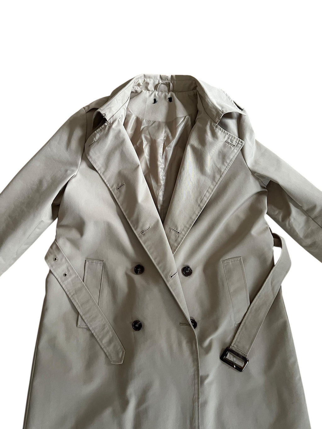 Trench ampio beige primaverile