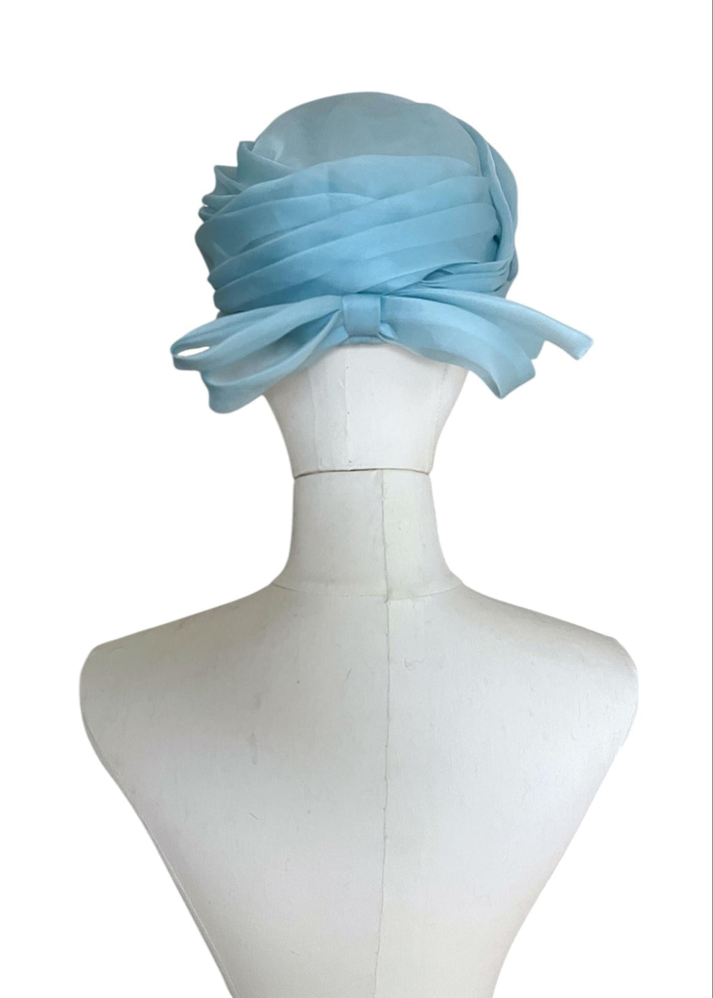 Cappello vintage anni '50 color azzurro