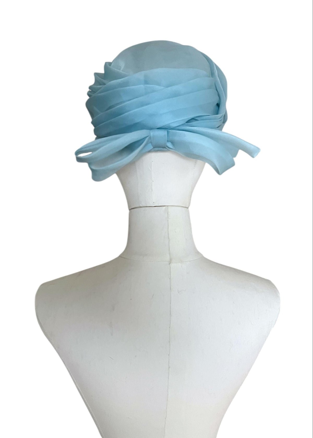 Cappello vintage anni '50 color azzurro