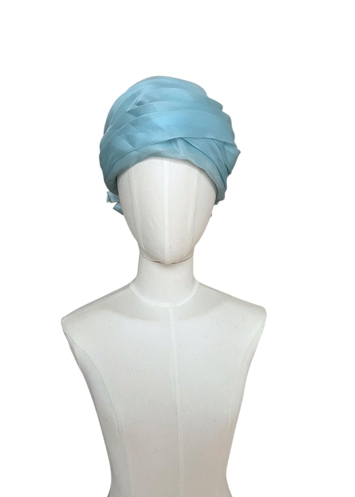 Cappello vintage anni '50 color azzurro