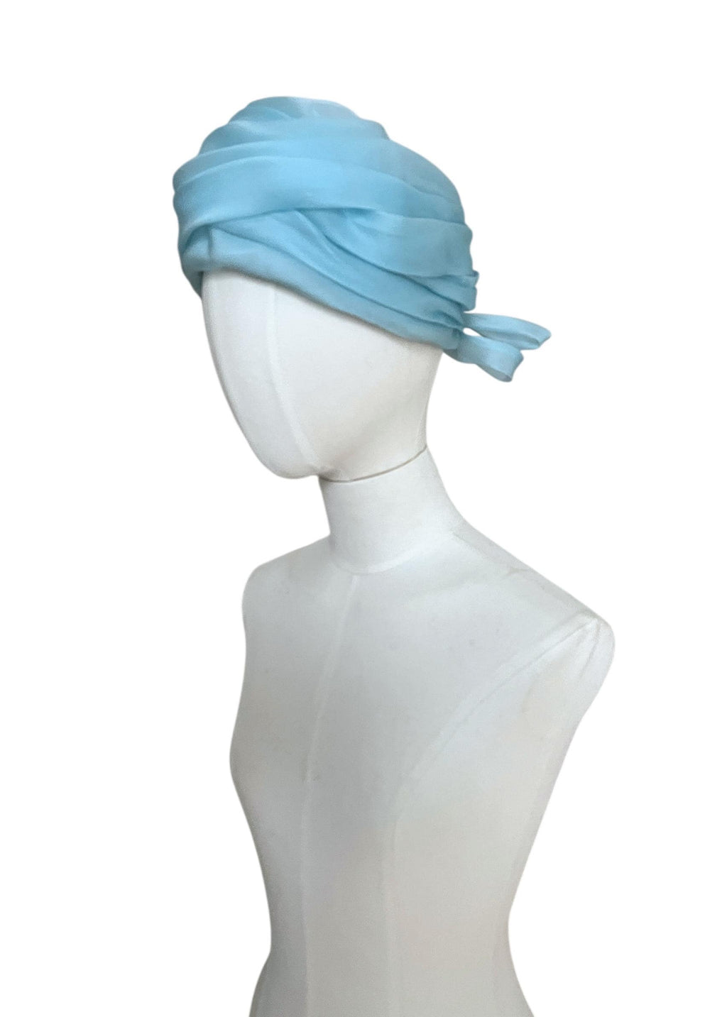 Cappello vintage anni '50 color azzurro