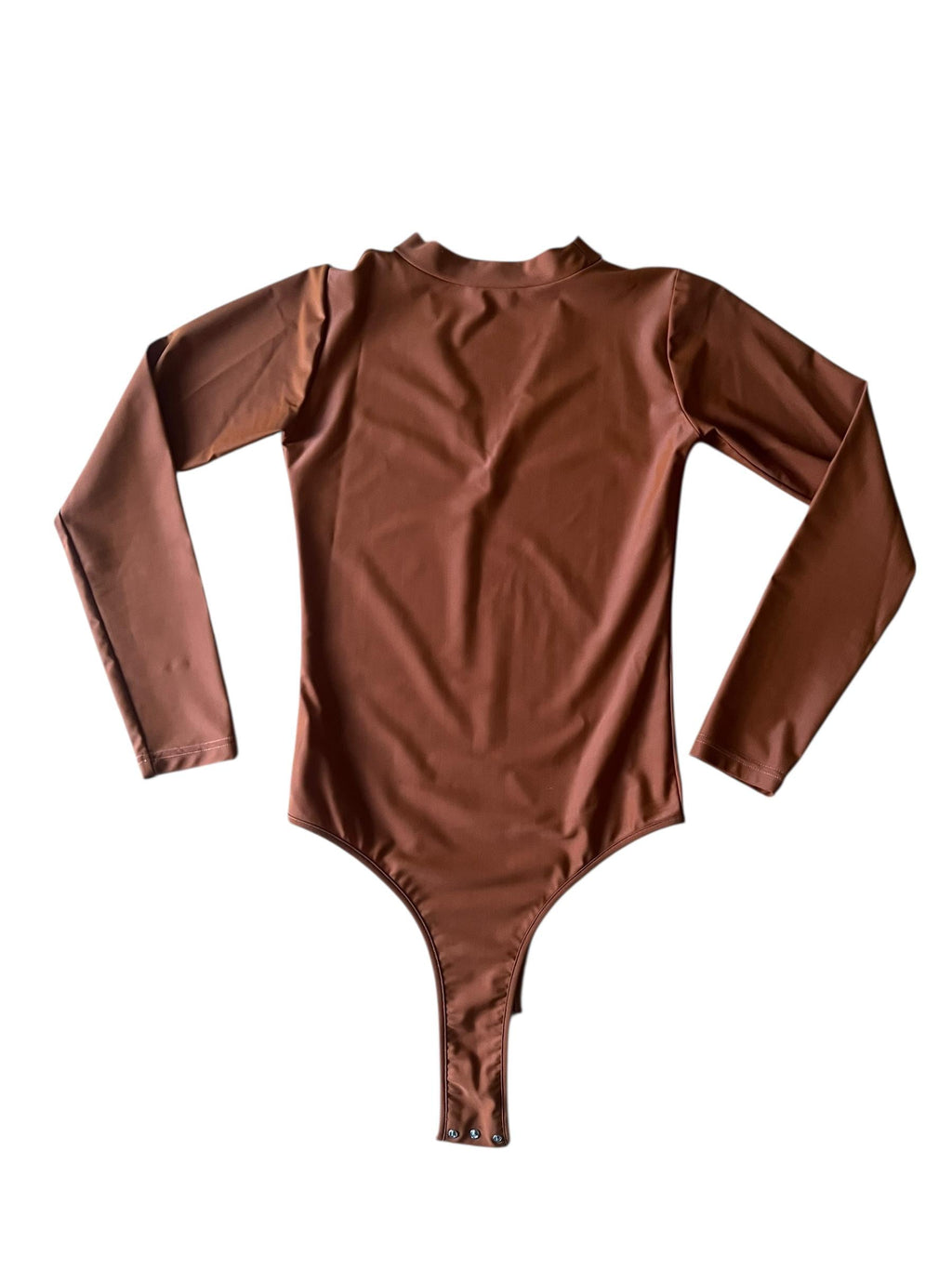 Body in tessuto tecnico color mattone