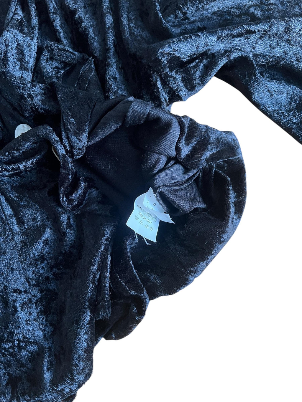 Camicia in velluto nera leggera