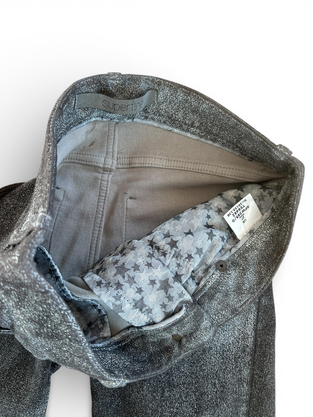 Pantaloni simil suede effetto invecchiato