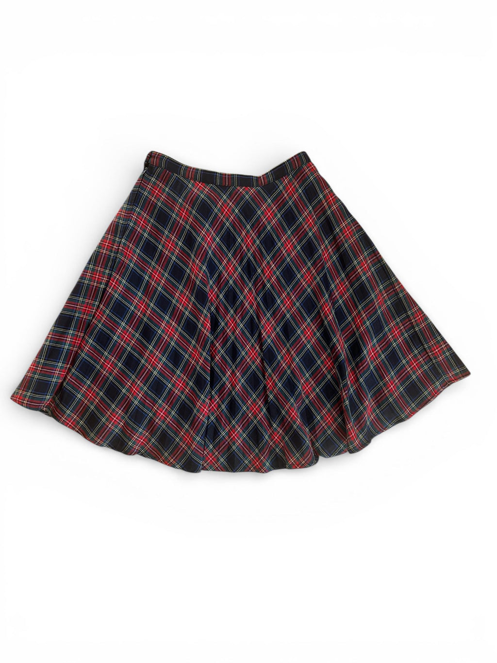Gonna vintage scozzese dai toni classici rosso e blu