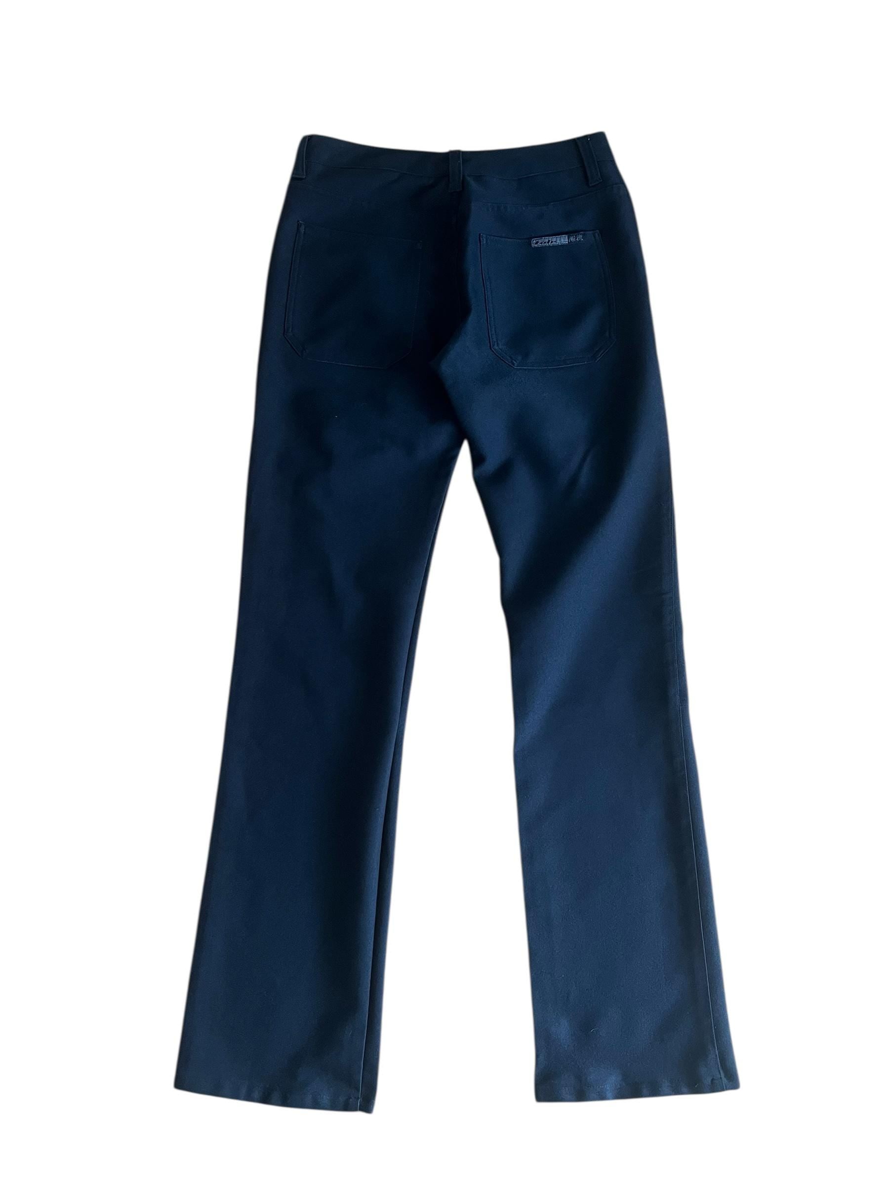 Pantaloni vintage neri gamba dritta