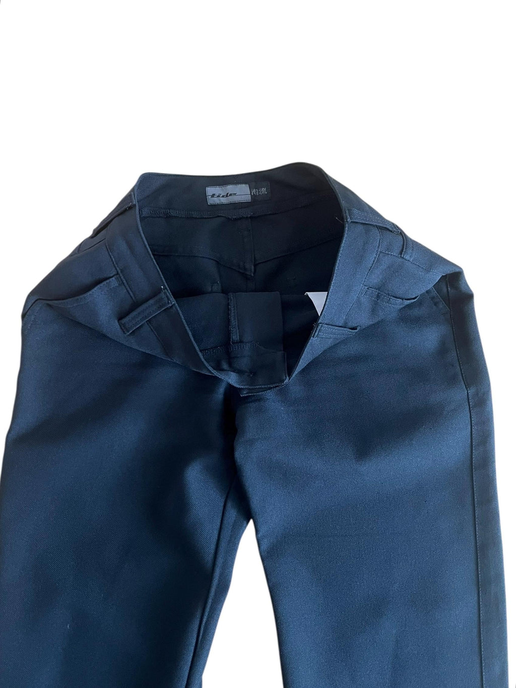 Pantaloni vintage neri gamba dritta