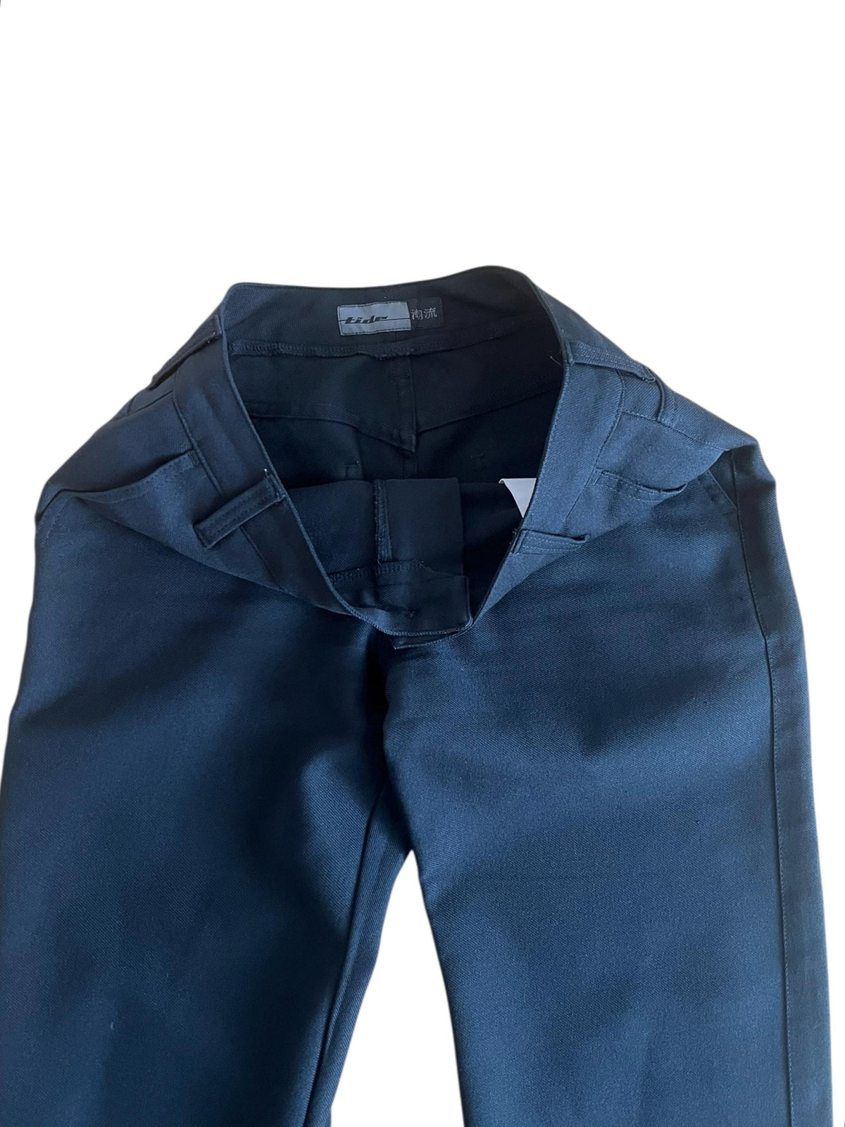 Pantaloni vintage neri gamba dritta