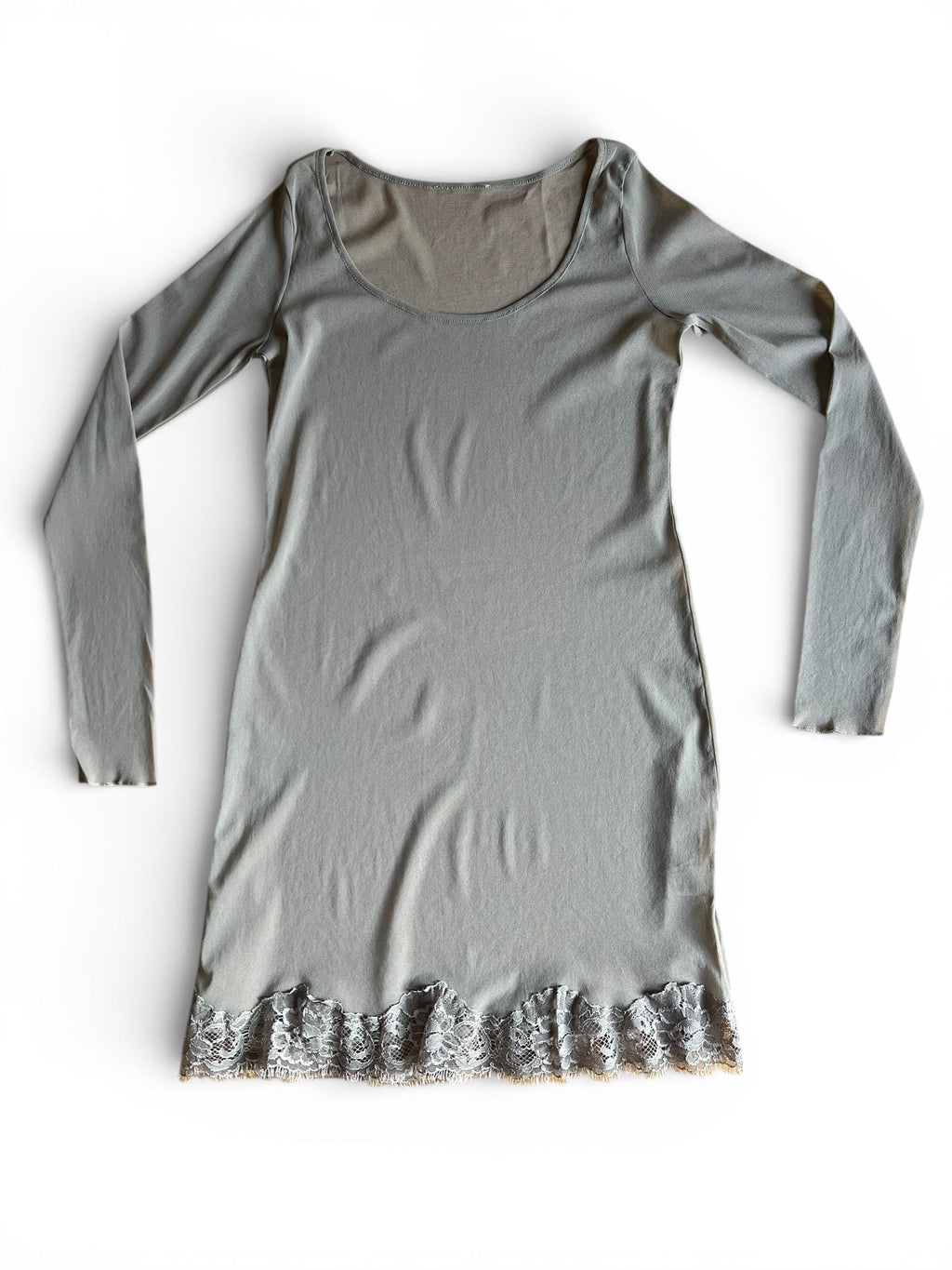 Mini abito trasparente con pizzo