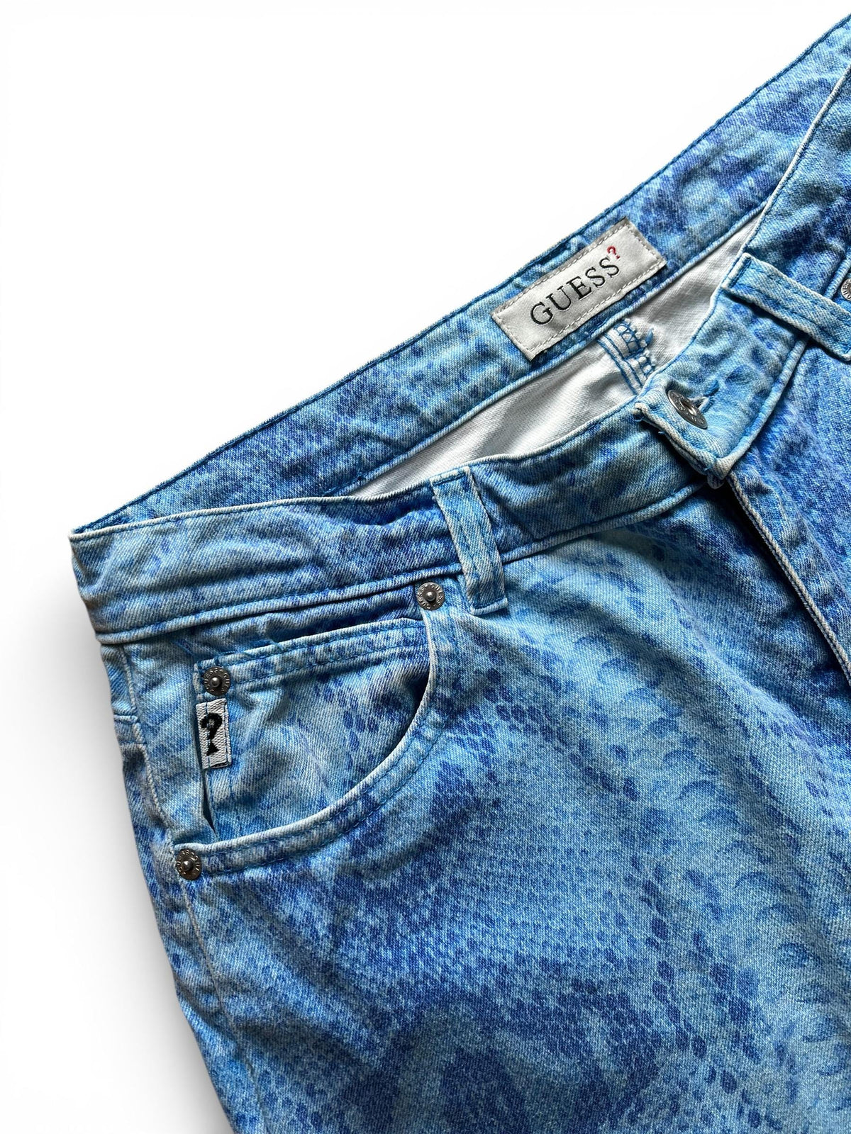 Jeans Vintage GUESS Stampati Effetto Pitone