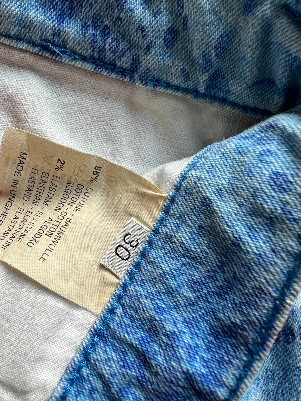 Jeans Vintage GUESS Stampati Effetto Pitone