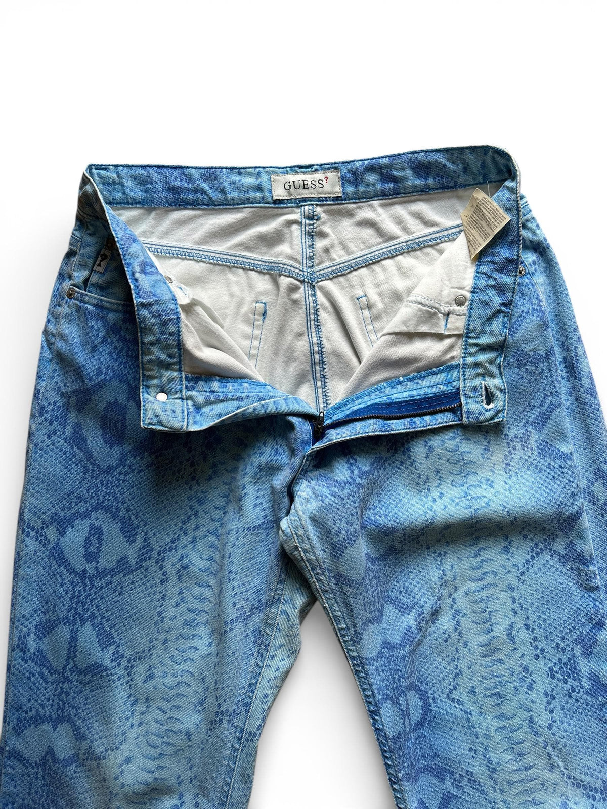 Jeans Vintage GUESS Stampati Effetto Pitone