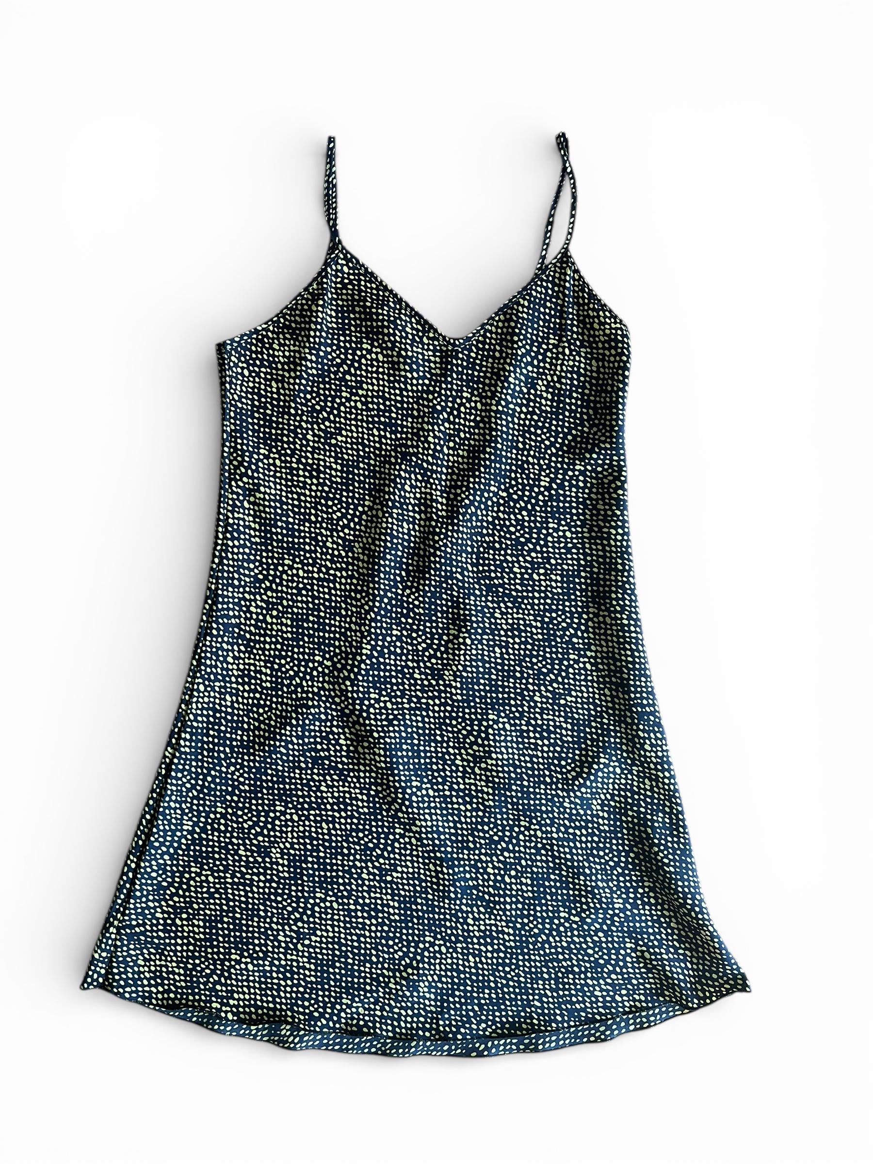 Vestito Mini Vintage con Spalline Sottili