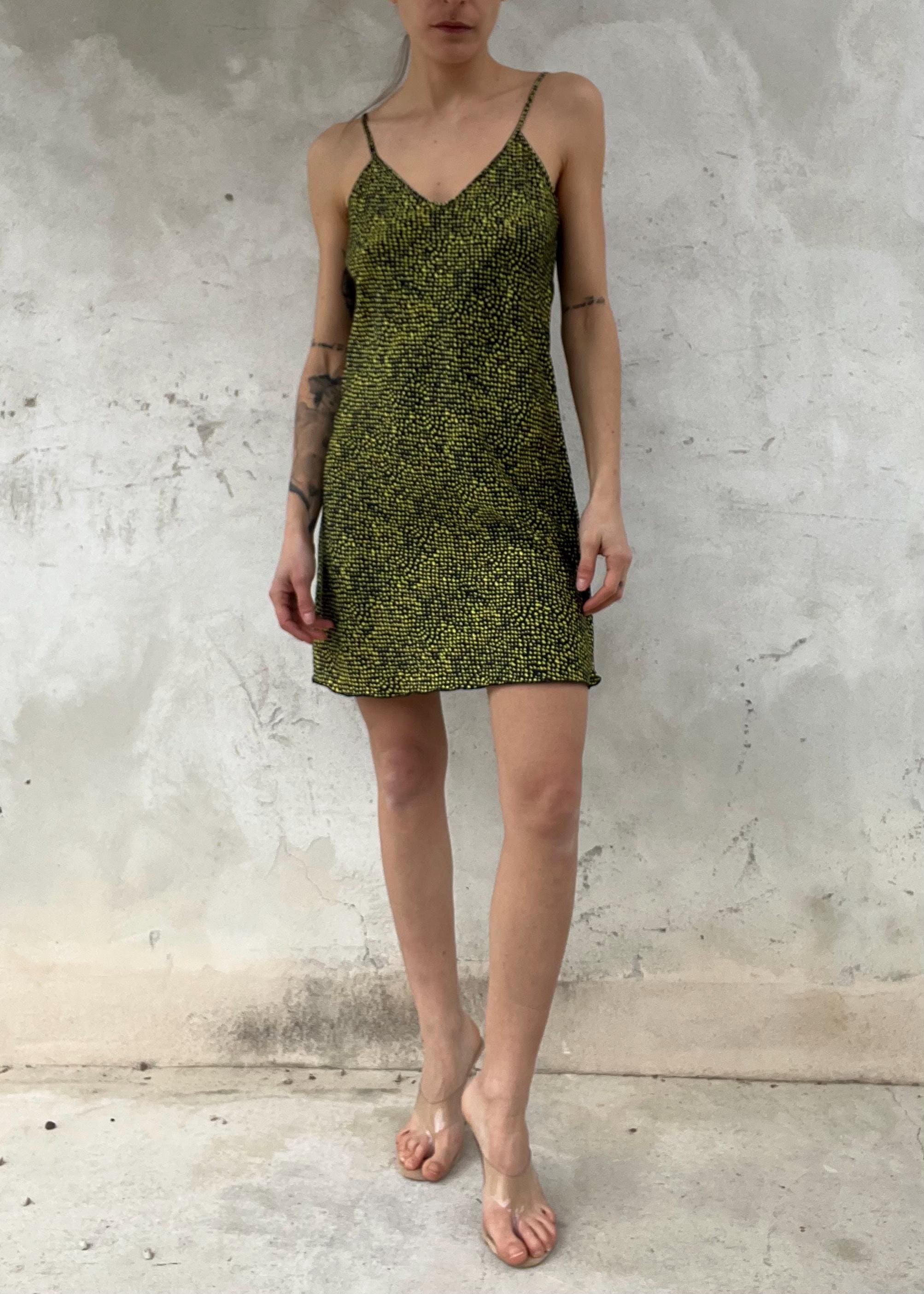 Vestito Mini Vintage con Spalline Sottili