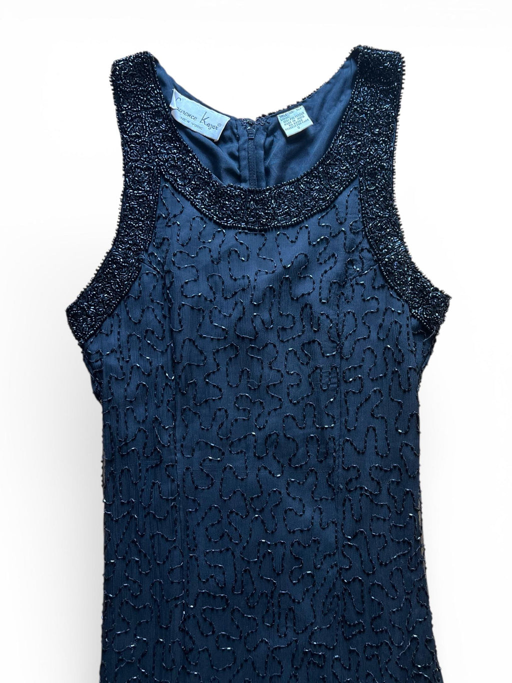 Abito Vintage in Seta Ricamata Lawrence Kazar