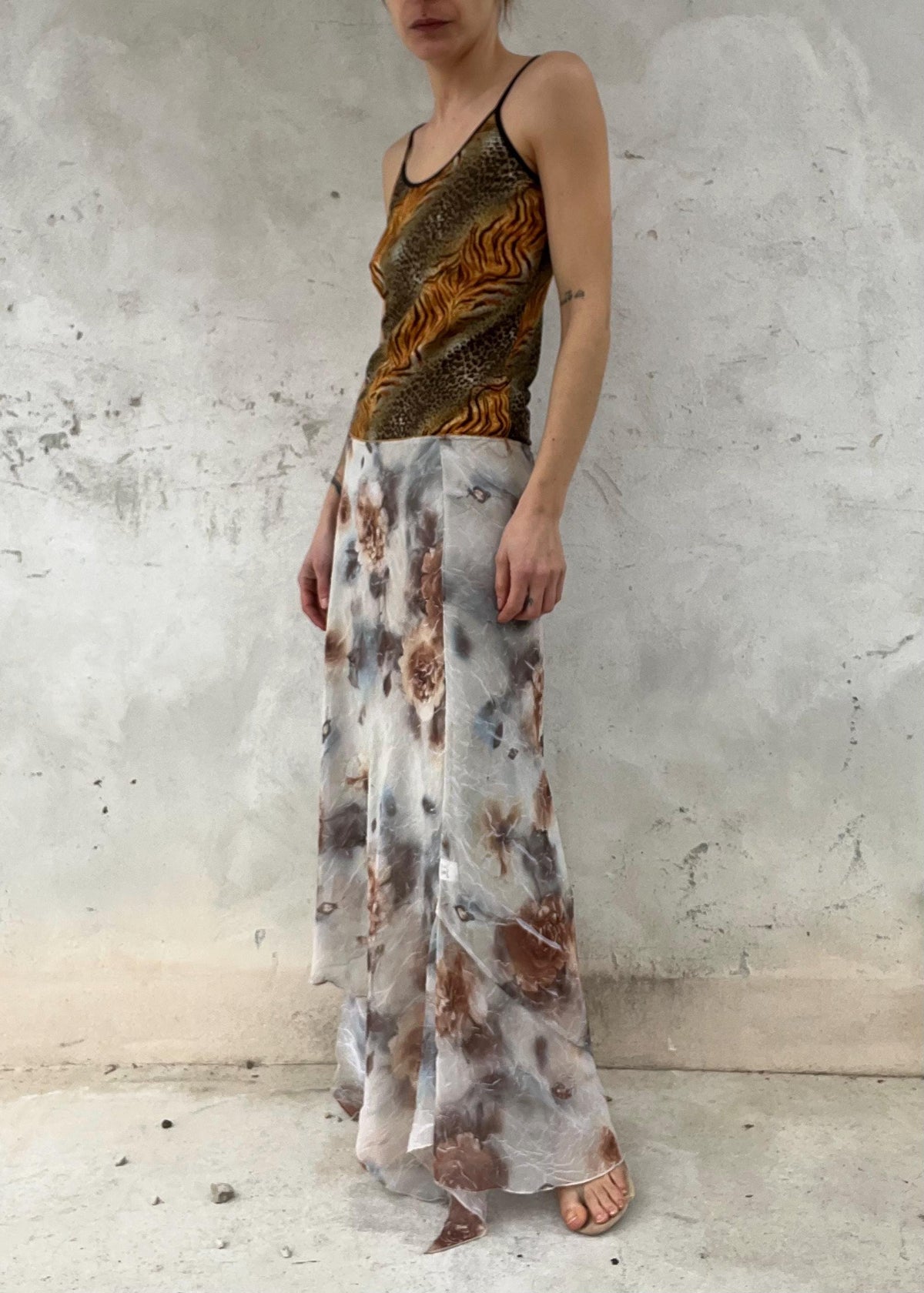 Top Y2K animalier vintage