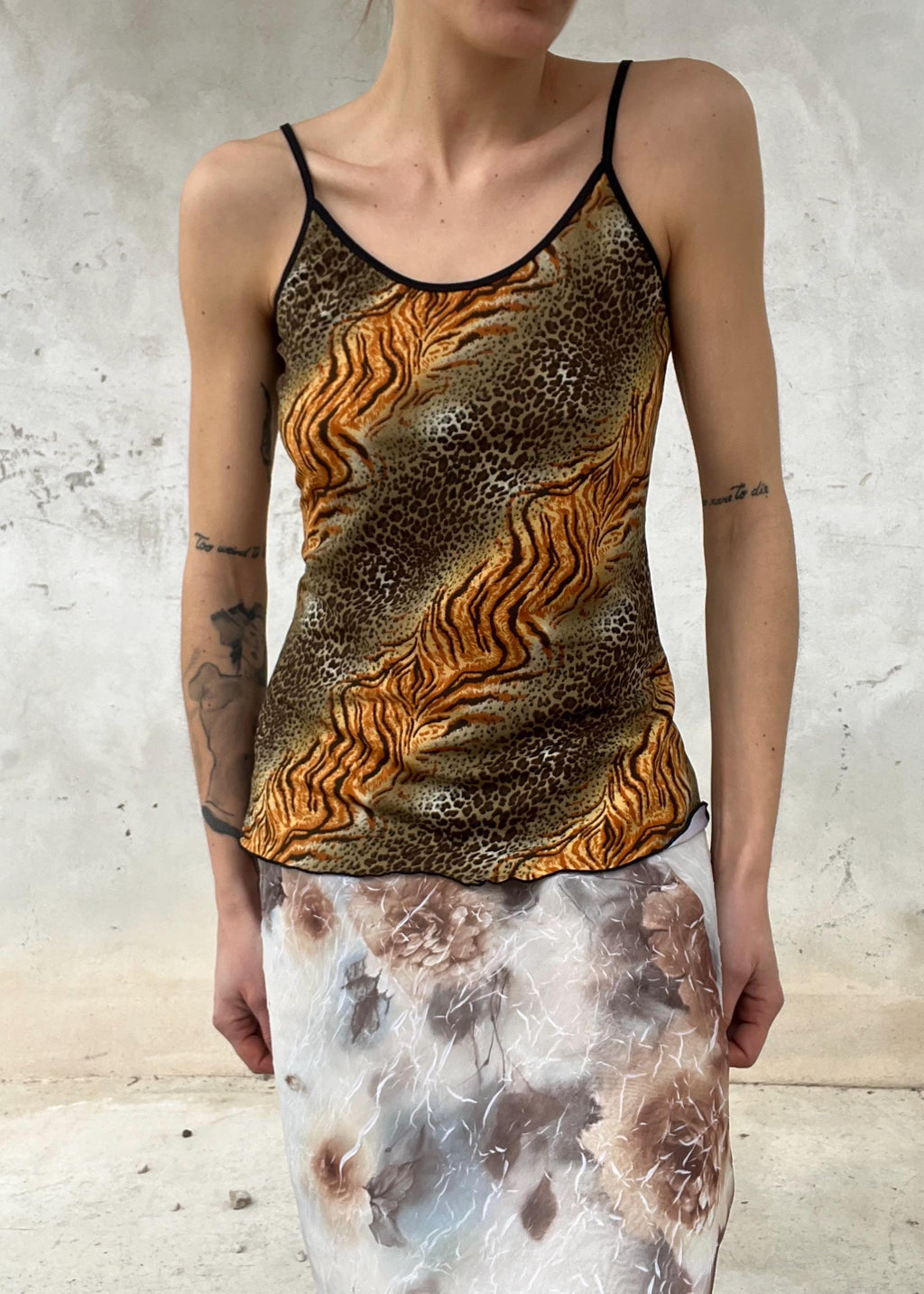 Top Y2K animalier vintage