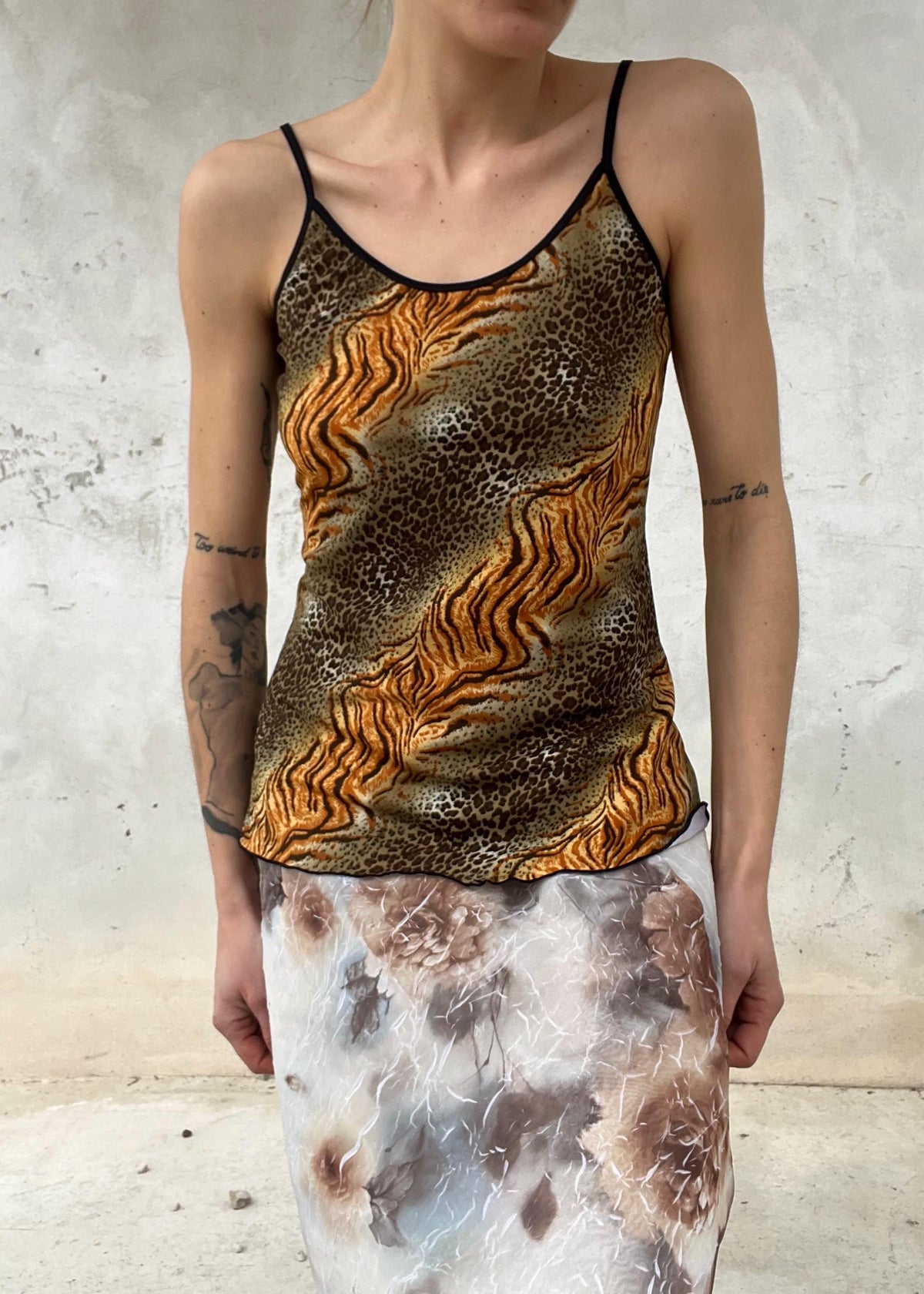Top Y2K animalier vintage