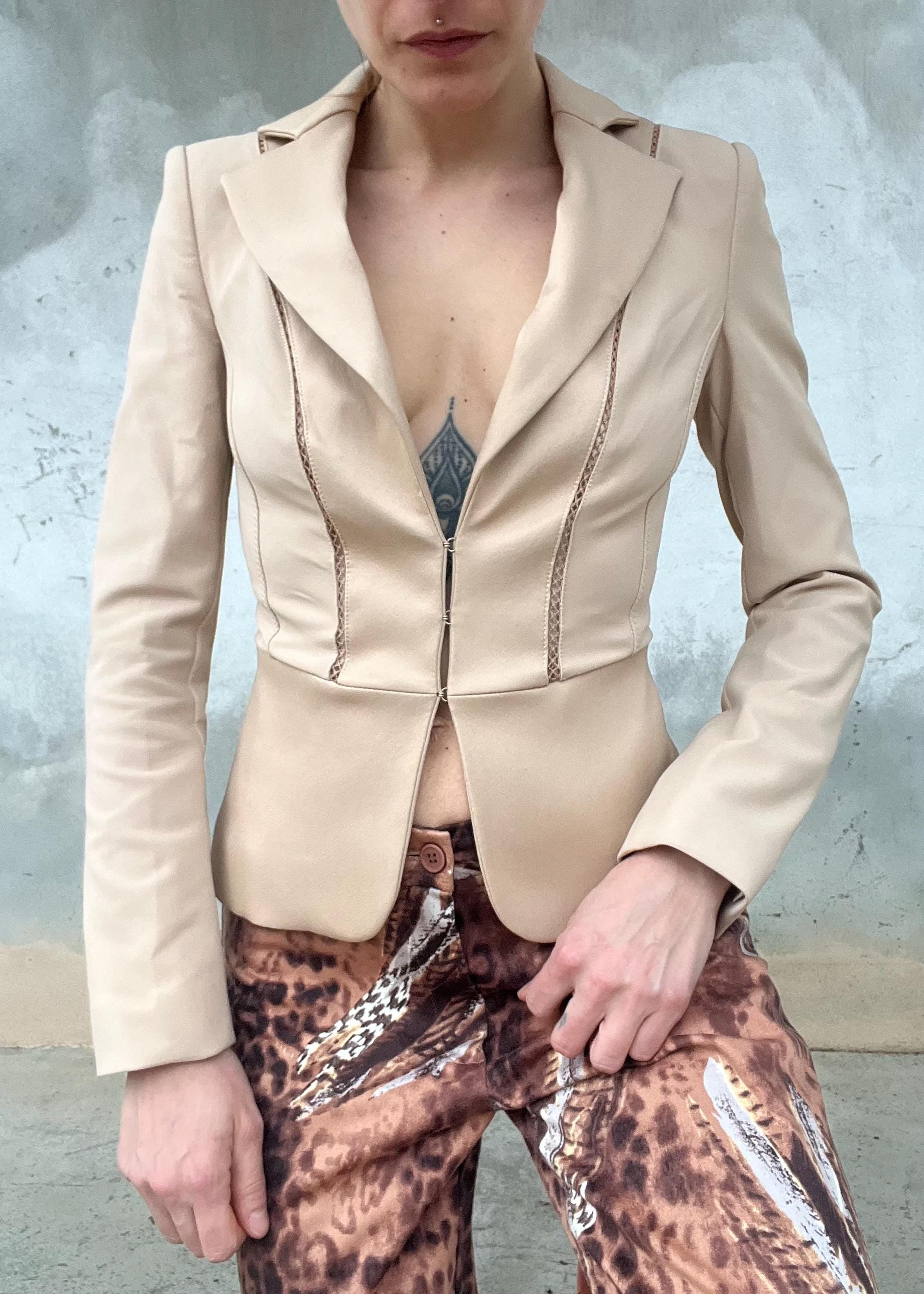 Pantaloni vintage animalier cotone