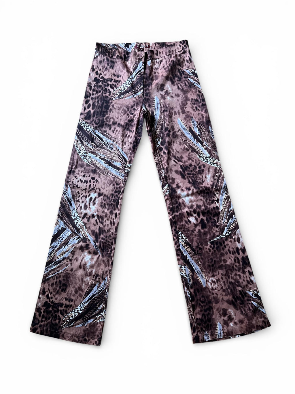 Pantaloni vintage animalier cotone