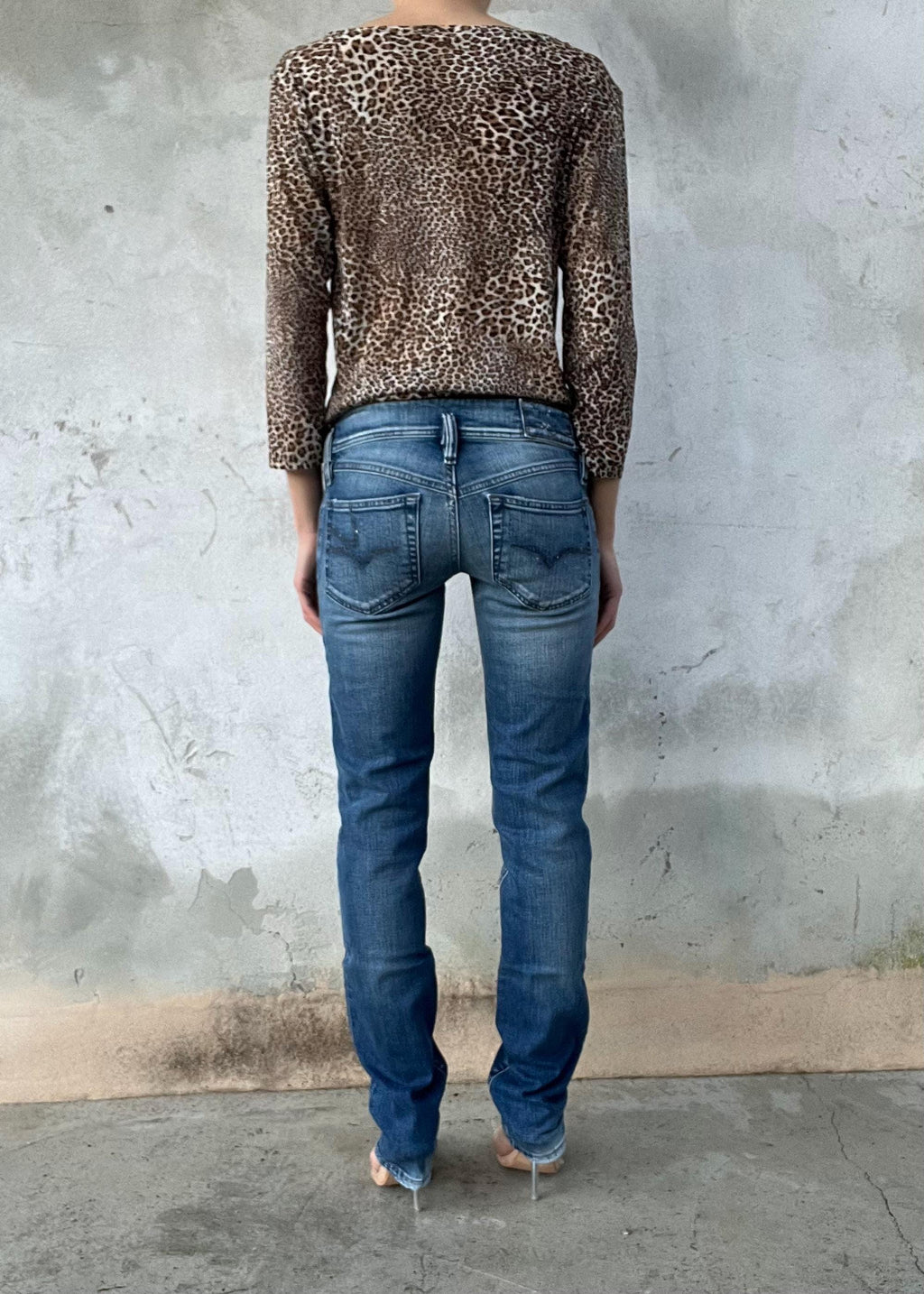 Jeans Diesel Vintage Low Waist Matic Denim Y2K Slim Fit Lavaggio Medio Donna