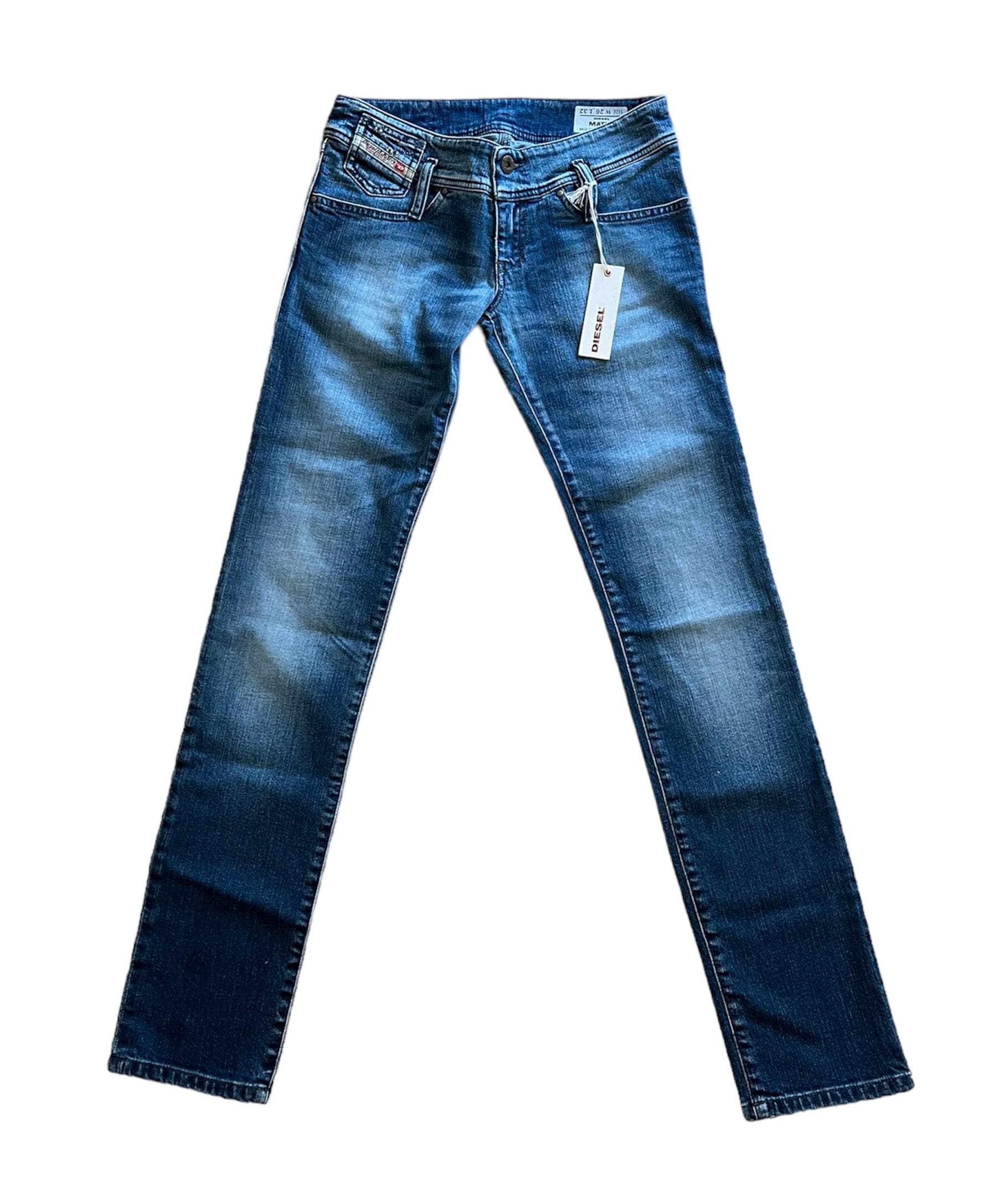 Jeans Diesel Vintage Low Waist Matic Denim Y2K Slim Fit Lavaggio Medio Donna