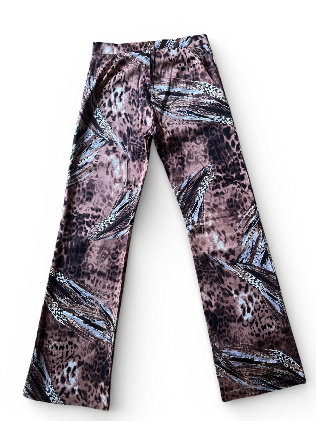 Pantaloni vintage animalier cotone