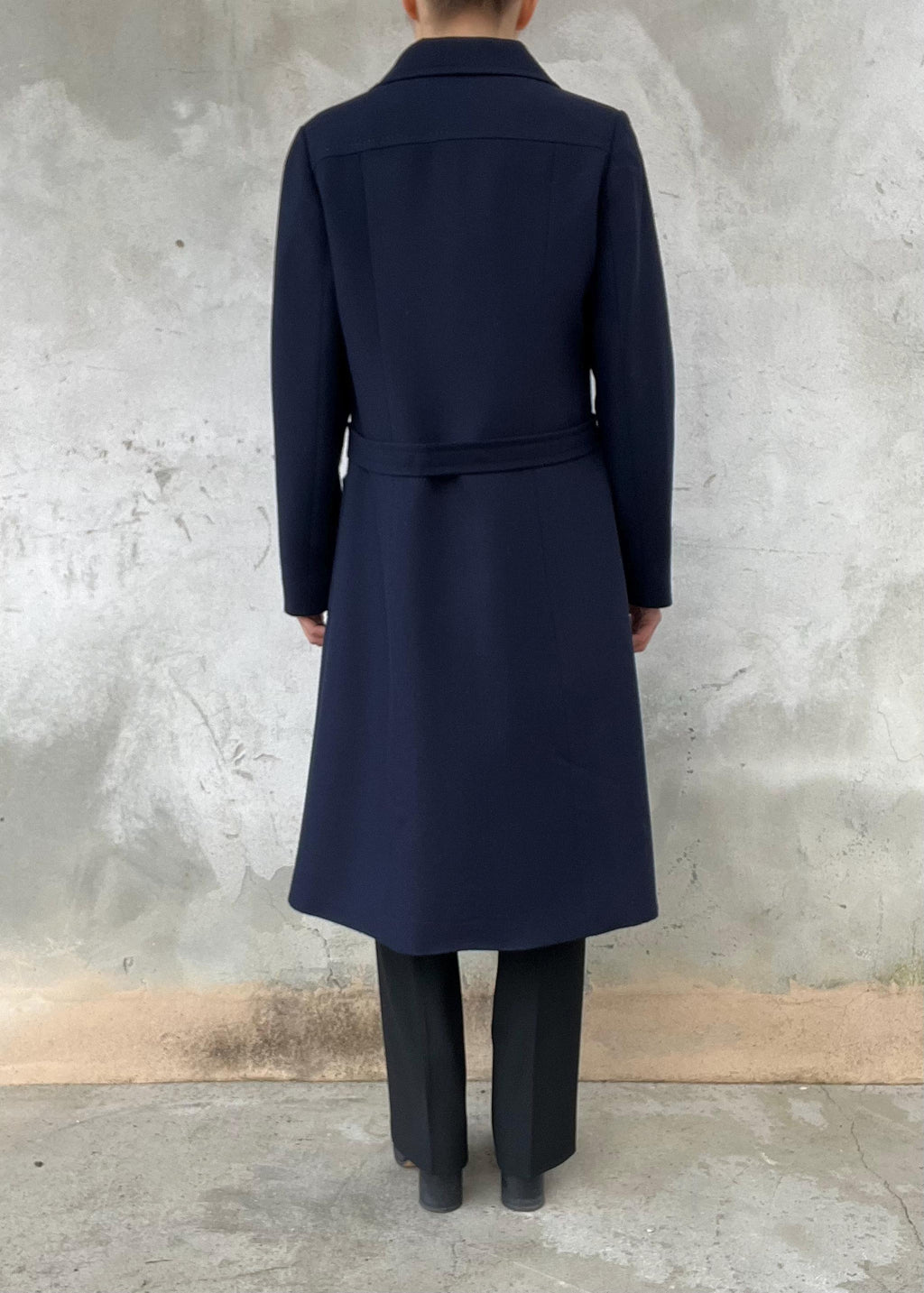 Cappotto raincoat blu navy vintage