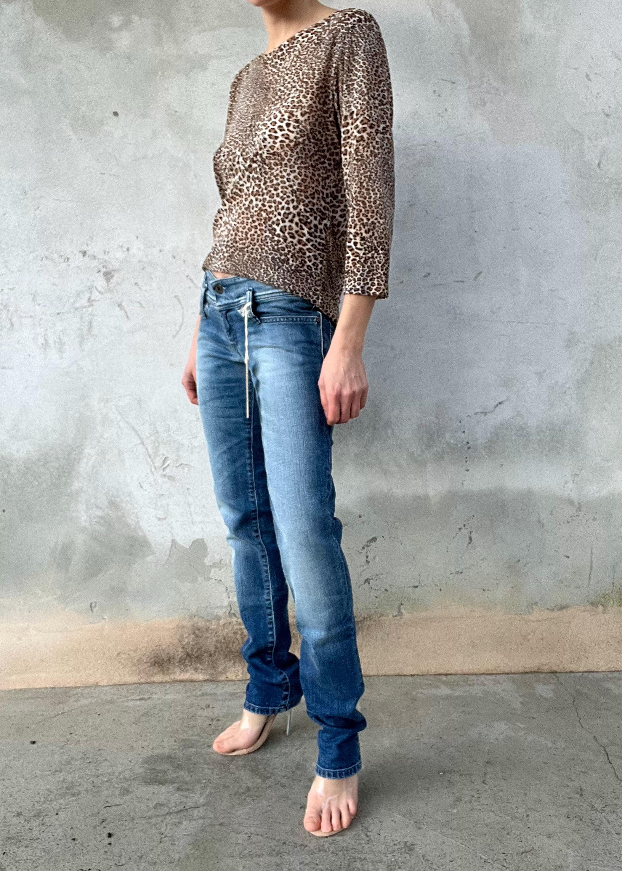 Jeans Diesel Vintage Low Waist Matic Denim Y2K Slim Fit Lavaggio Medio Donna