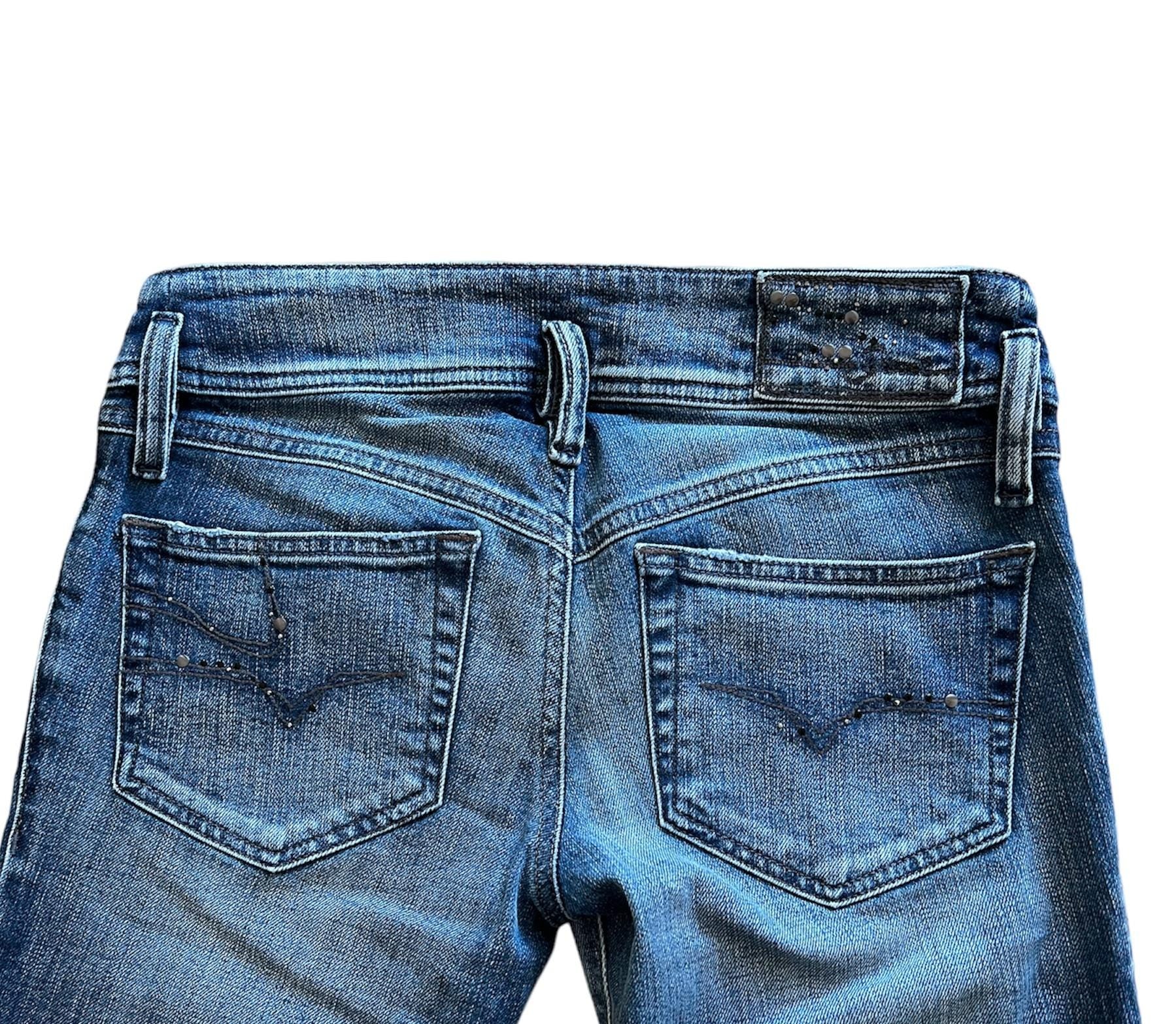 Jeans Diesel Vintage Low Waist Matic Denim Y2K Slim Fit Lavaggio Medio Donna