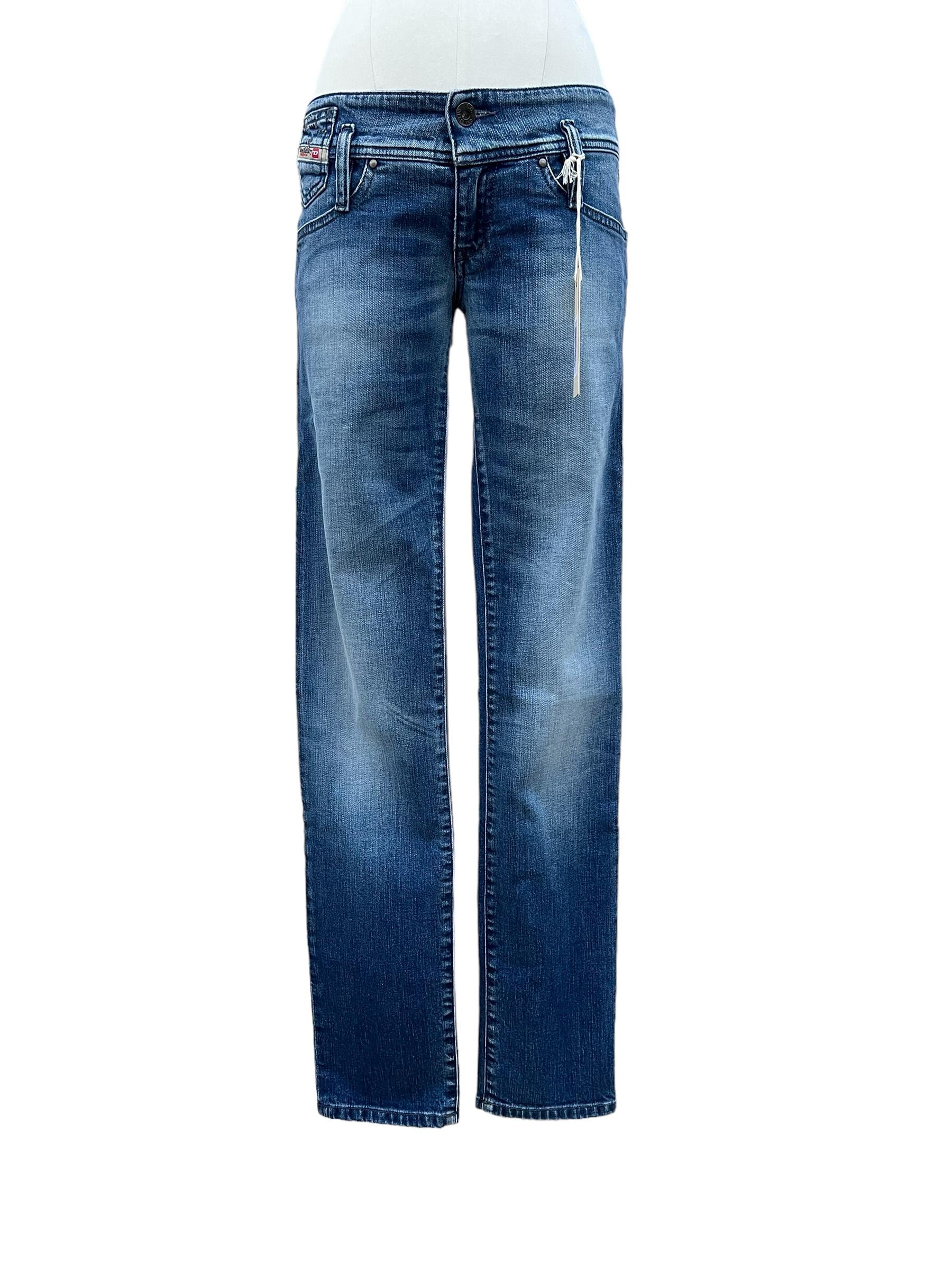Jeans Diesel Vintage Low Waist Matic Denim Y2K Slim Fit Lavaggio Medio Donna
