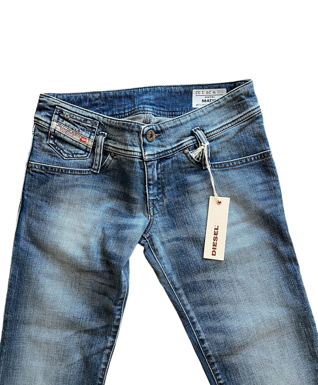 Jeans Diesel Vintage Low Waist Matic Denim Y2K Slim Fit Lavaggio Medio Donna
