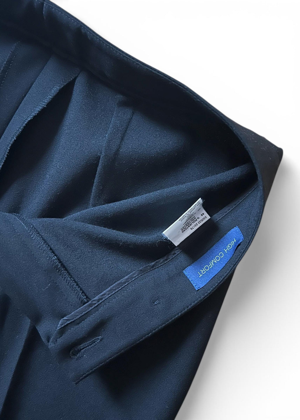 Pantalone Nero Elegante Gamba Dritta Vita Alta Minimal Chic
