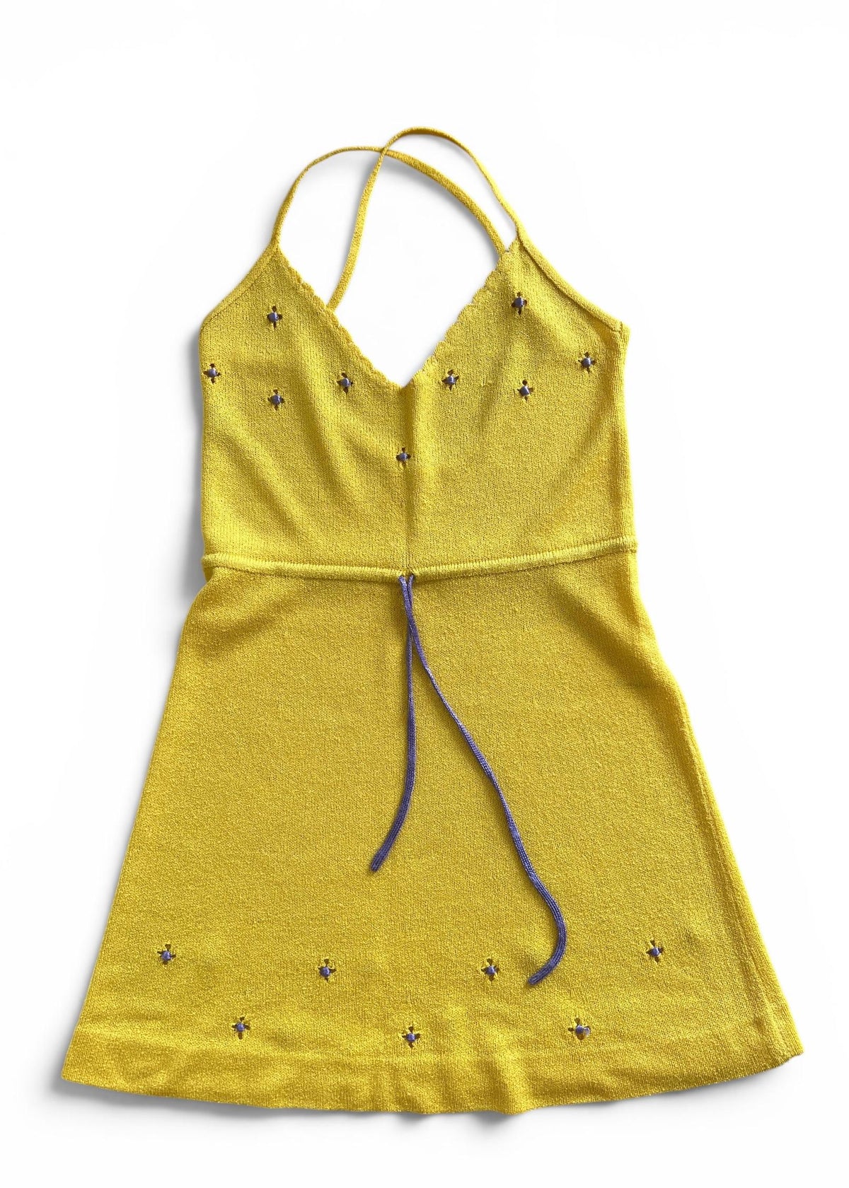 Abito Knit Giallo Limone Vintage