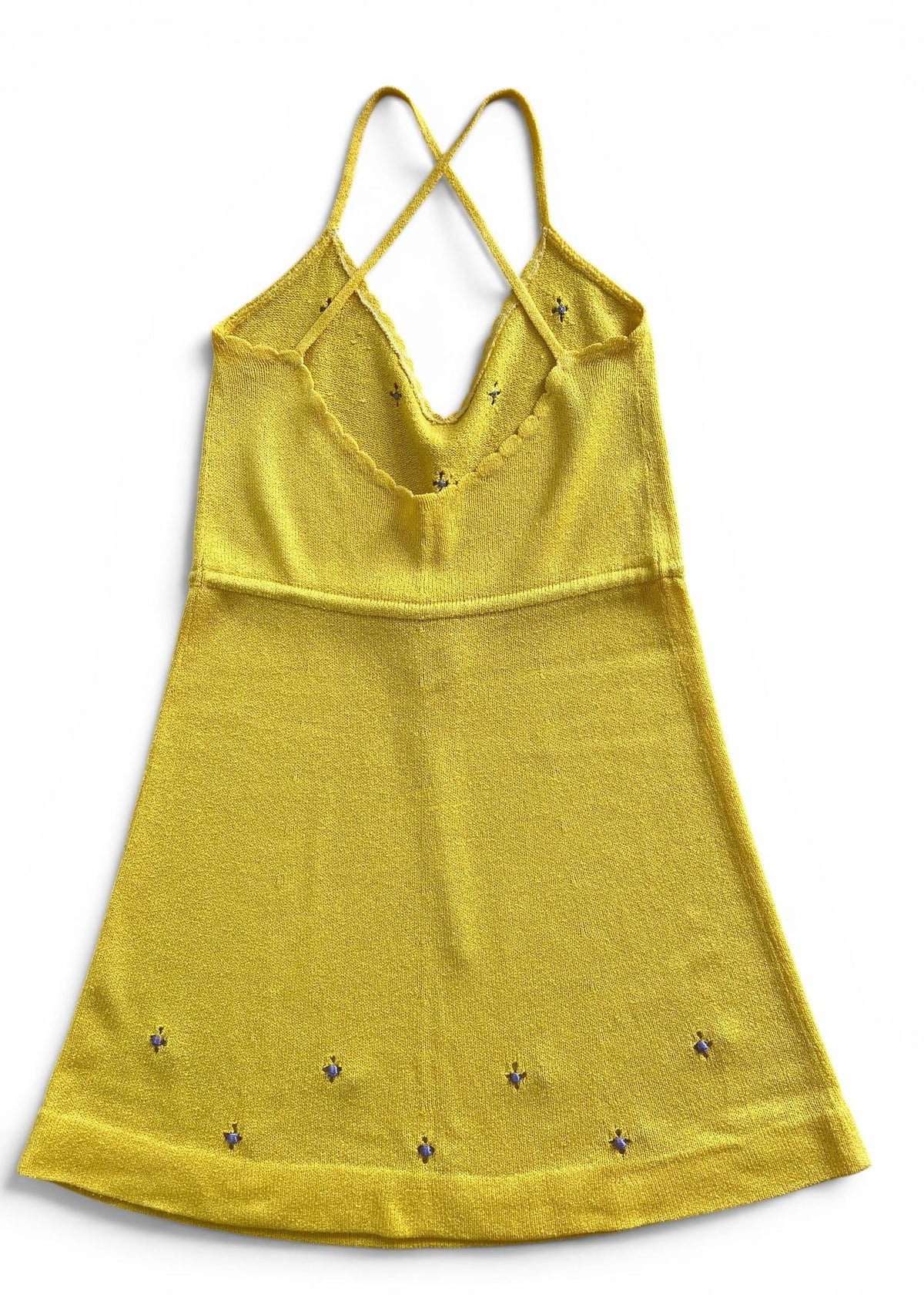 Abito Knit Giallo Limone Vintage