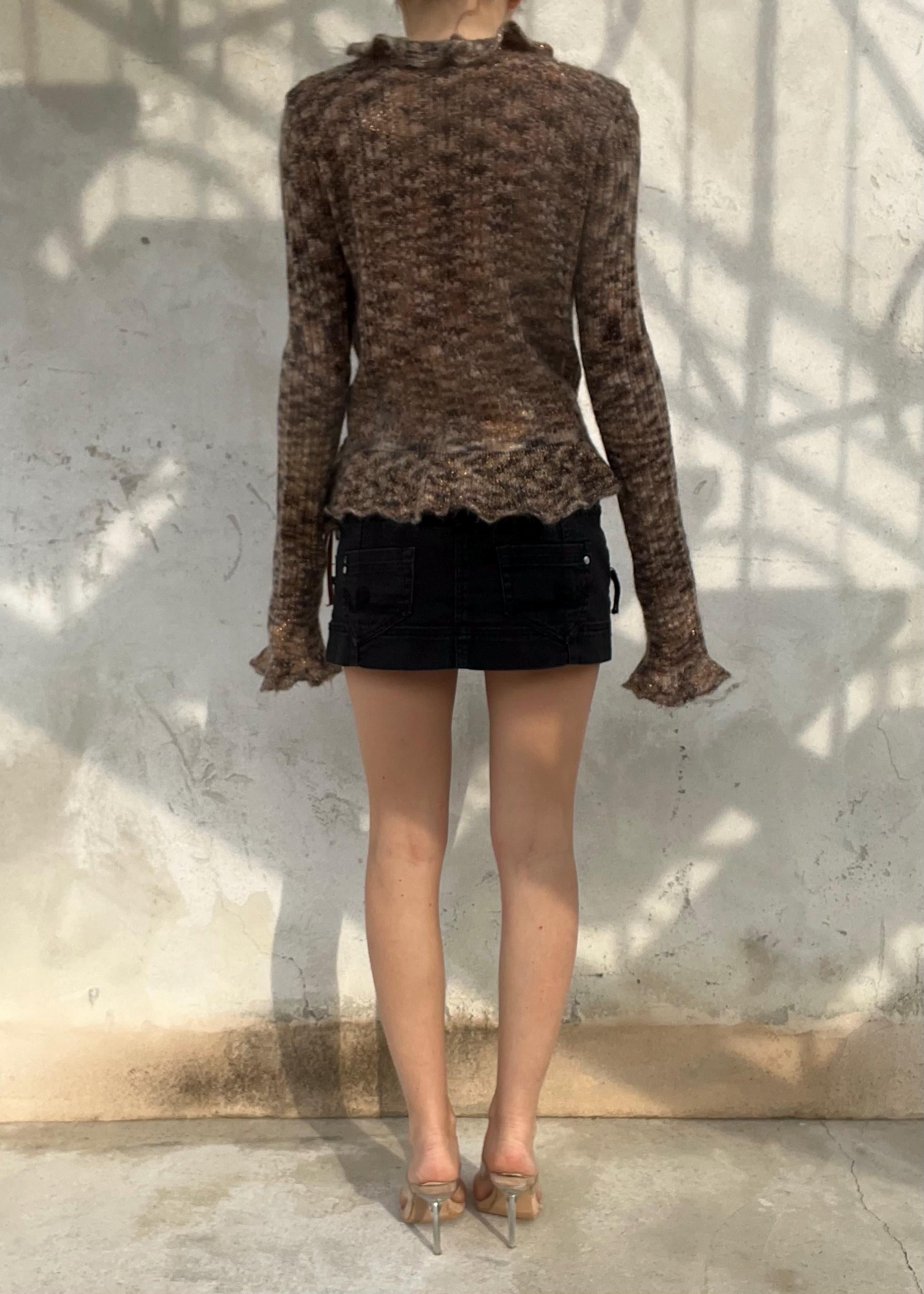 Vintage Bershka Y2K Denim Micro Mini Skirt