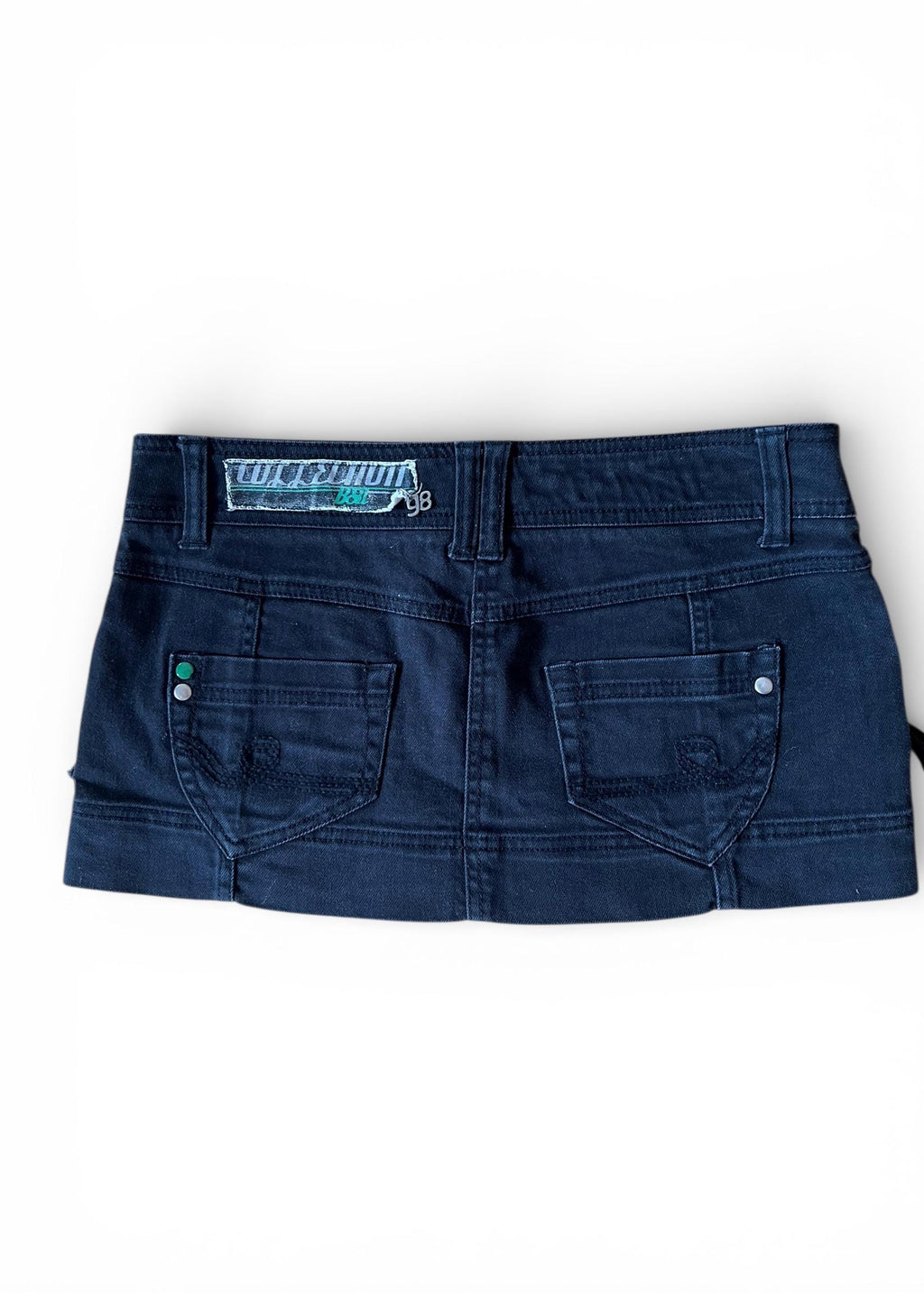 Vintage Bershka Y2K Denim Micro Mini Skirt
