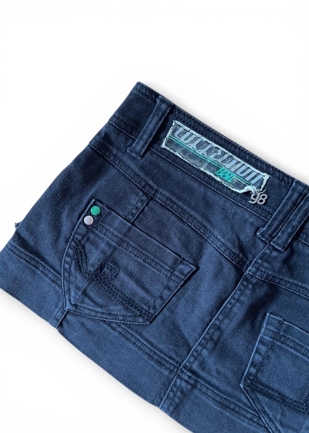 Vintage Bershka Y2K Denim Micro Mini Skirt