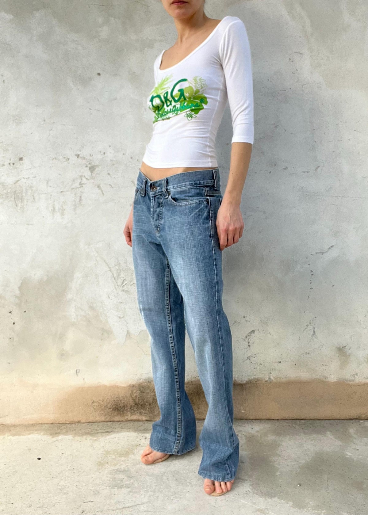 Dolce & Gabbana Tropical Logo Top Y2K