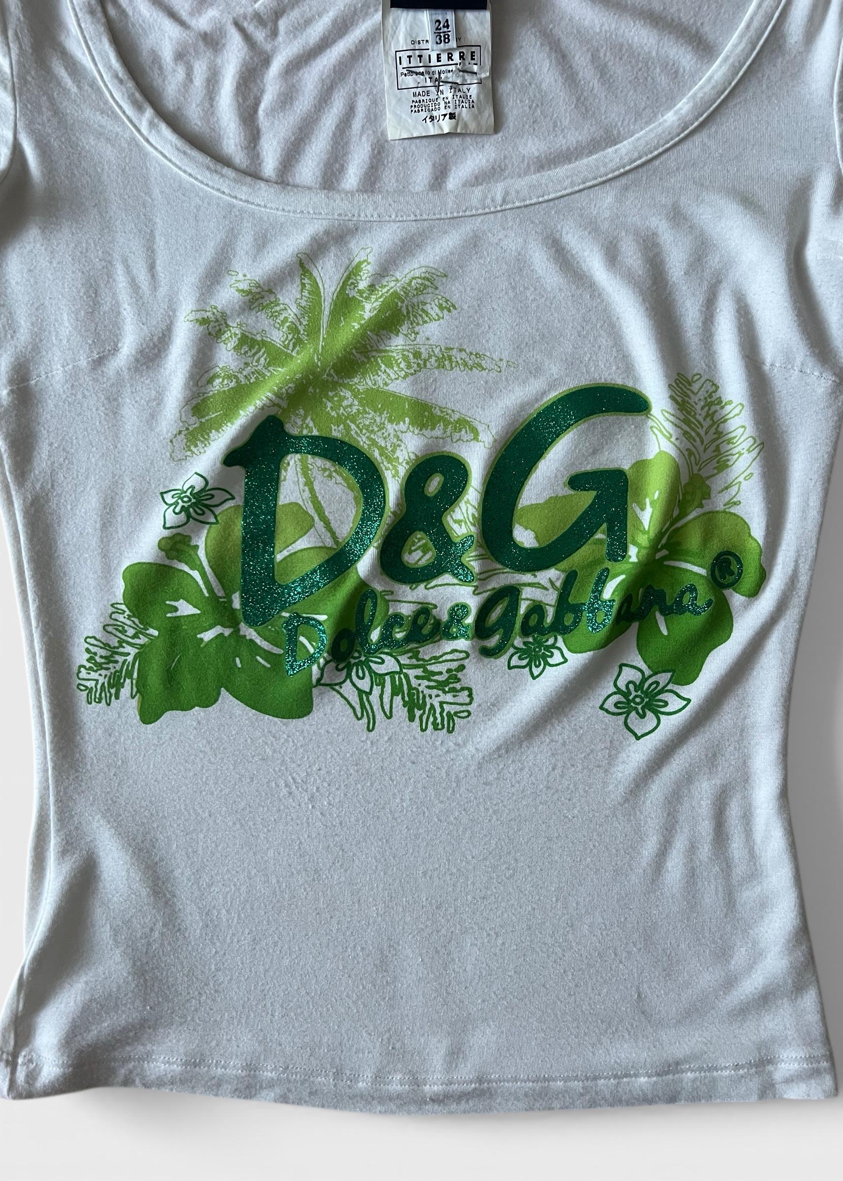 Dolce & Gabbana Tropical Logo Top Y2K
