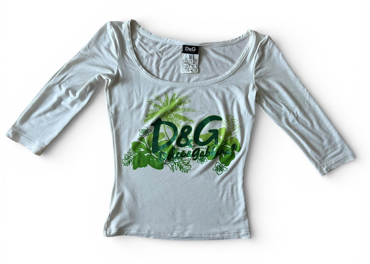 Dolce & Gabbana Tropical Logo Top Y2K