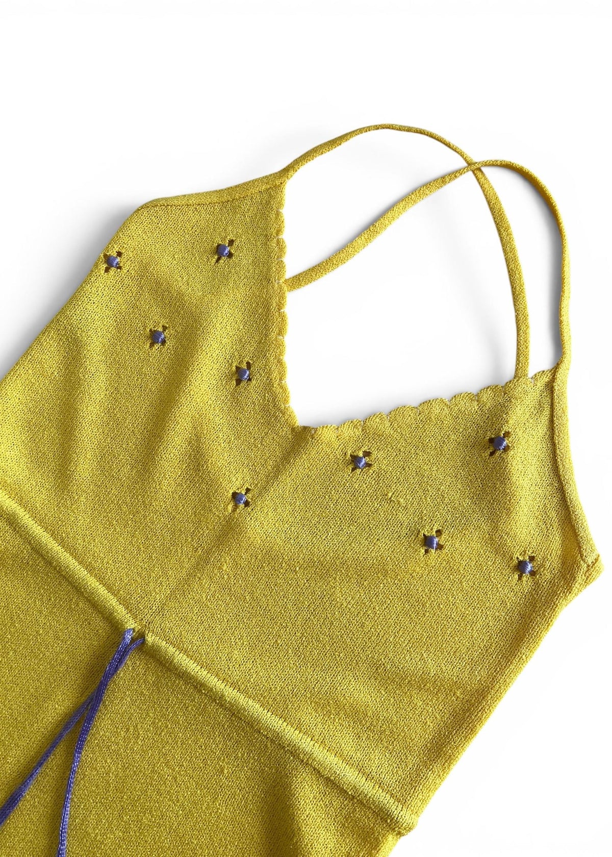 Abito Knit Giallo Limone Vintage