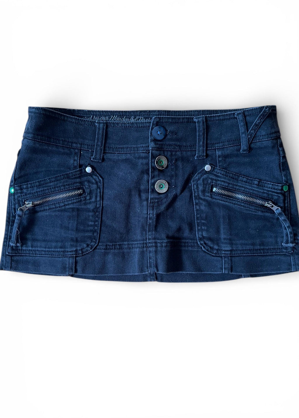 Vintage Bershka Y2K Denim Micro Mini Skirt
