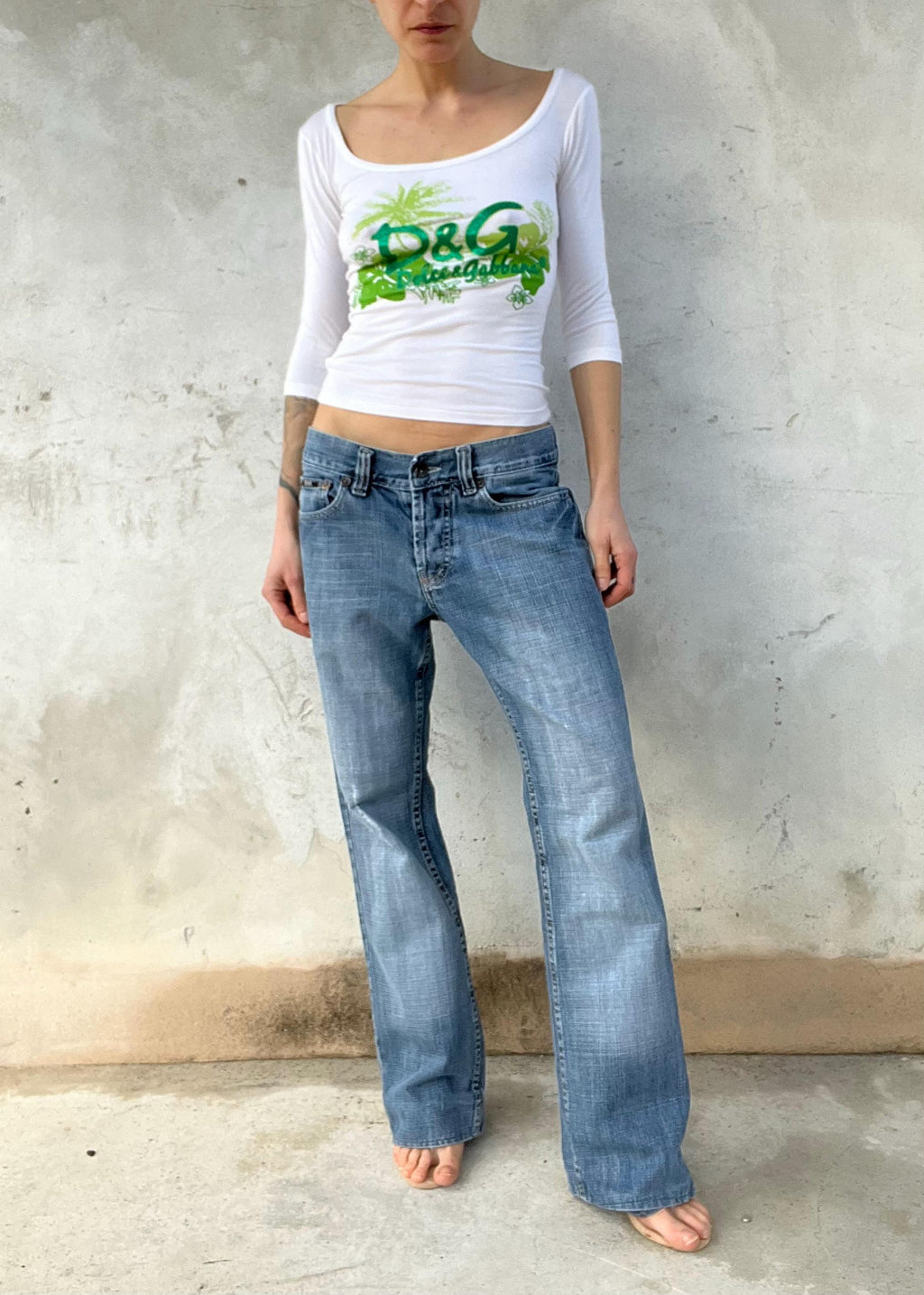 Dolce & Gabbana Tropical Logo Top Y2K