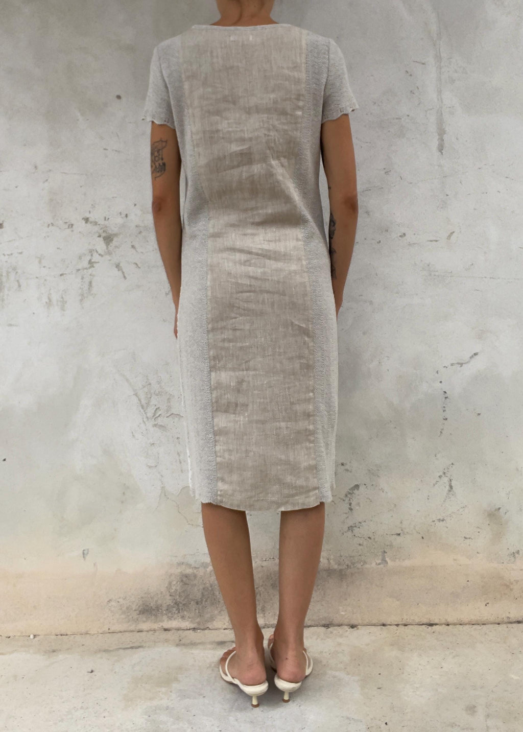 Abito Vintage in Lino e Pizzo