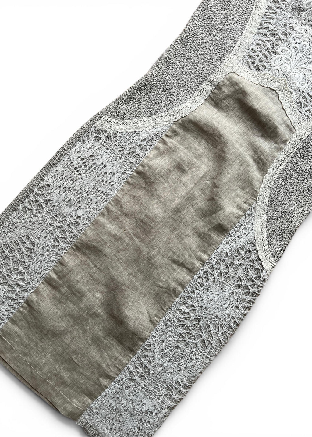 Abito Vintage in Lino e Pizzo