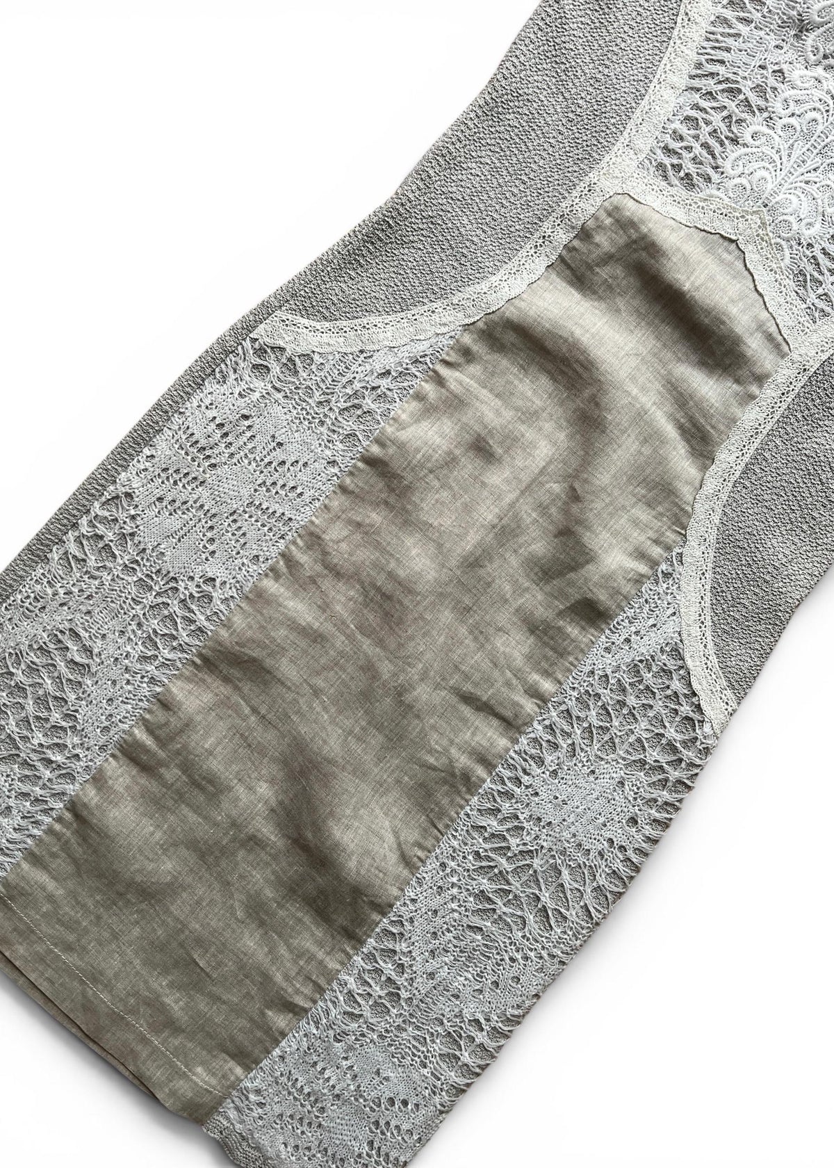 Abito Vintage in Lino e Pizzo